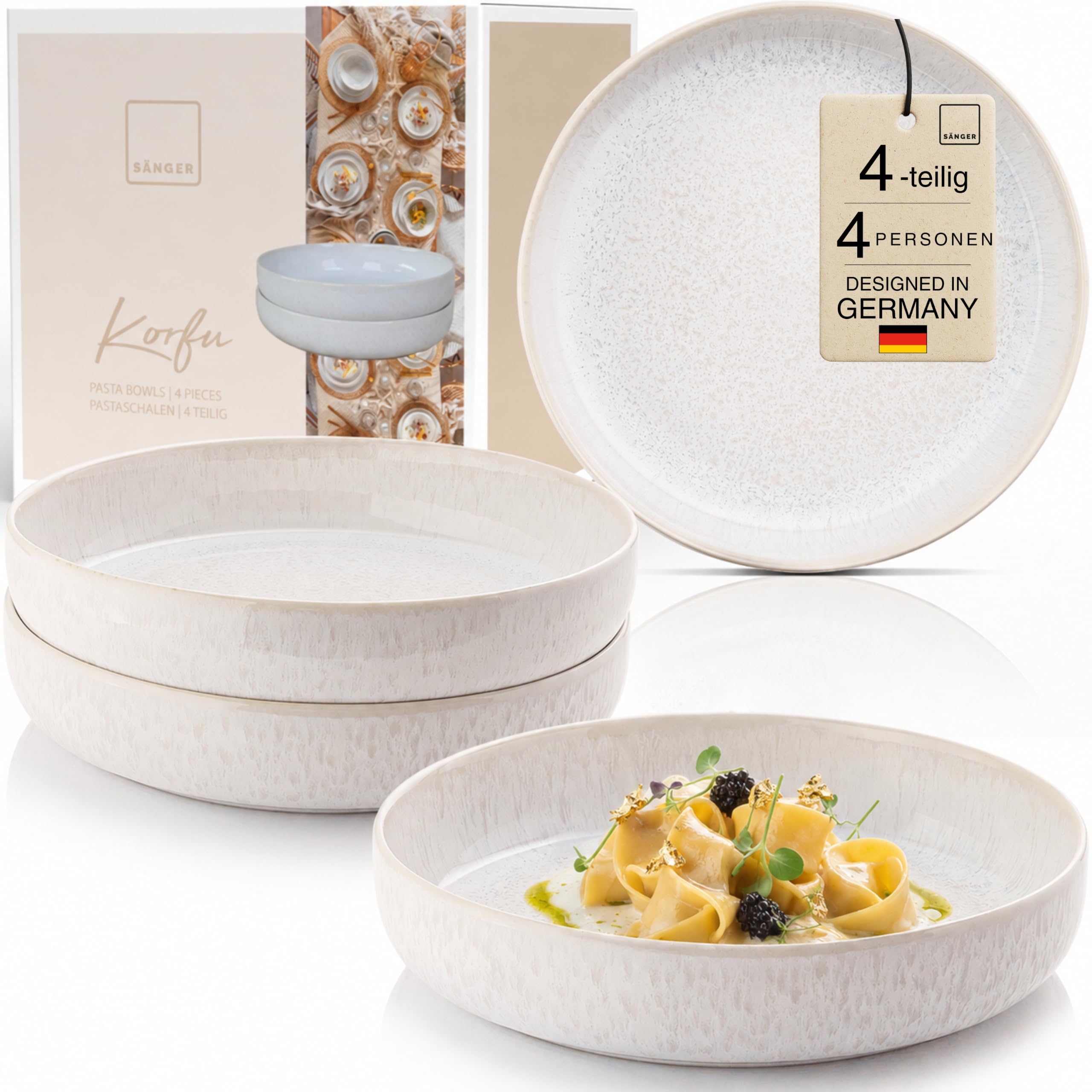 Sänger Korfu Pastateller Set 4 Personen