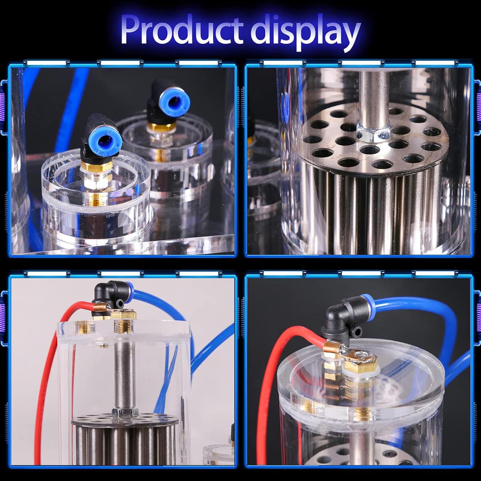 NIBHZ Generador de Electrólisis de Agua con Separación de Hidrógeno y Oxígeno con Estructura de Doble Salida de Aire para Equipos de Laboratorio Dispositivo de Experimento de Electrólisis de Agua