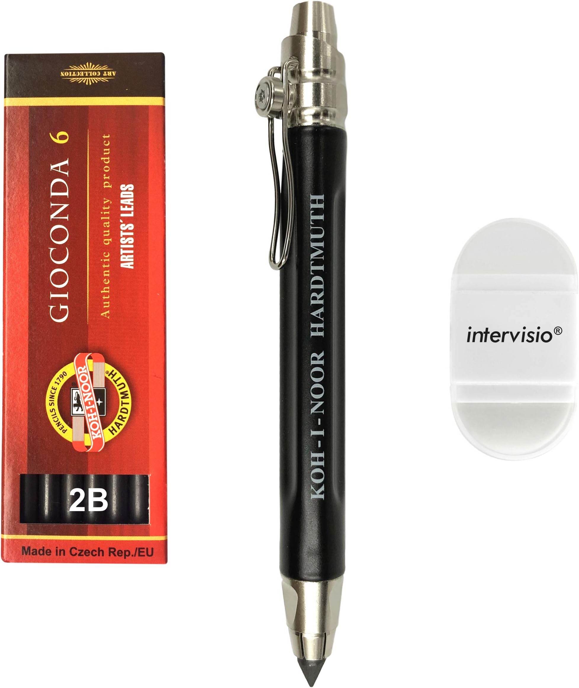 KOH-I-NOOR 5306 5.6mm Diameter Mechanische Koppeling Lead Houder Potlood - Zwart