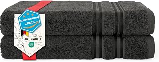 Hammetex Badetücher 2er Set 70x140 cm, Duschtuch, 100% Baumwolle Frottee