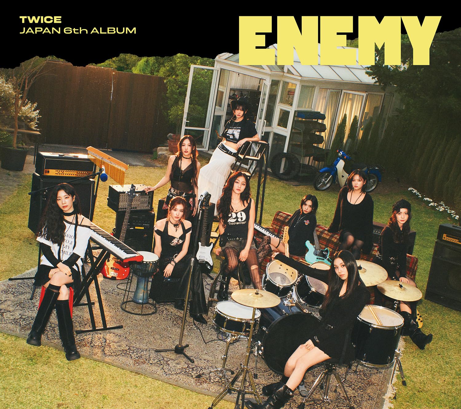 TWICE ENEMY CD POSTER PHOTOS & STICKER JAPAN First Limited Edition B