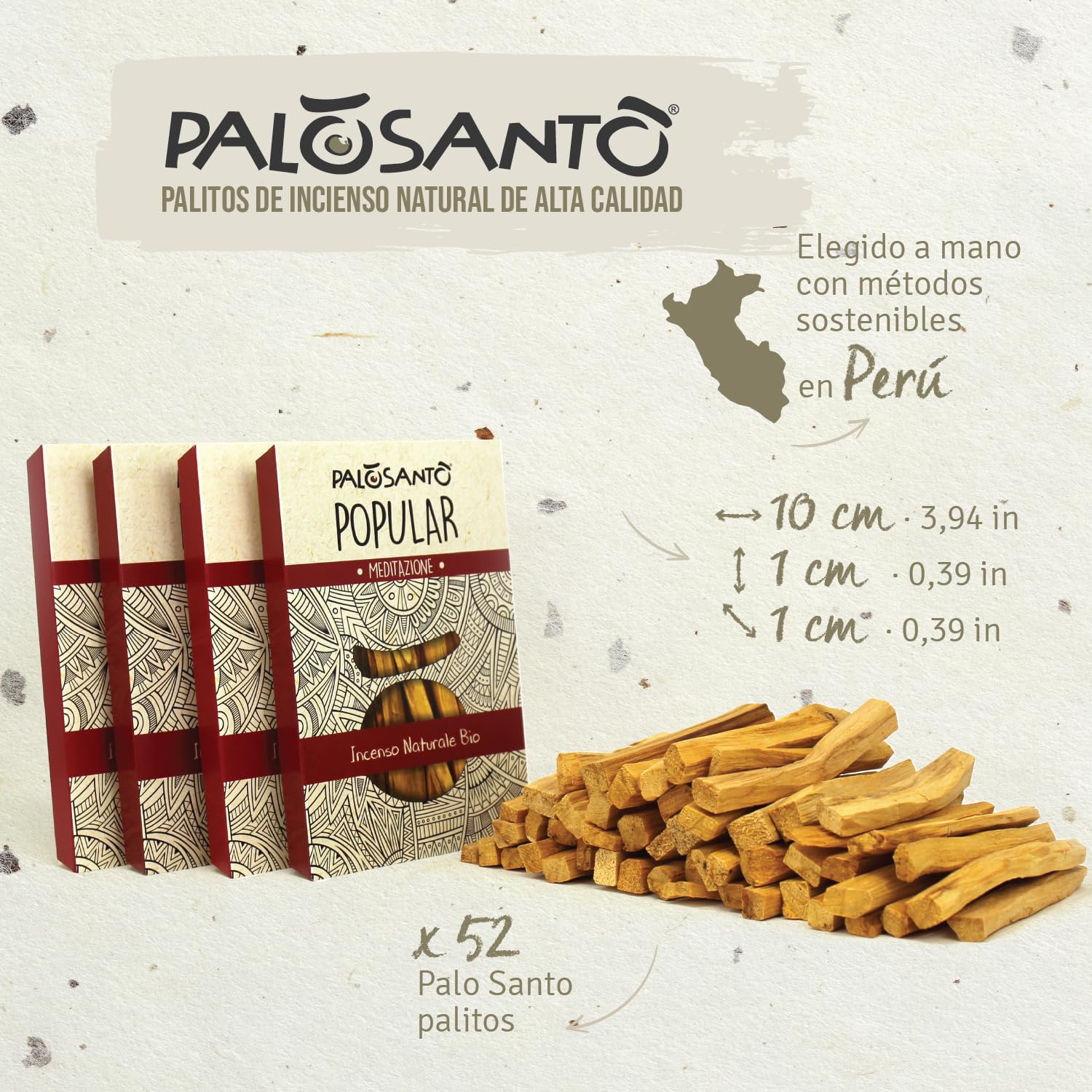 Palo santo, envase ahorro