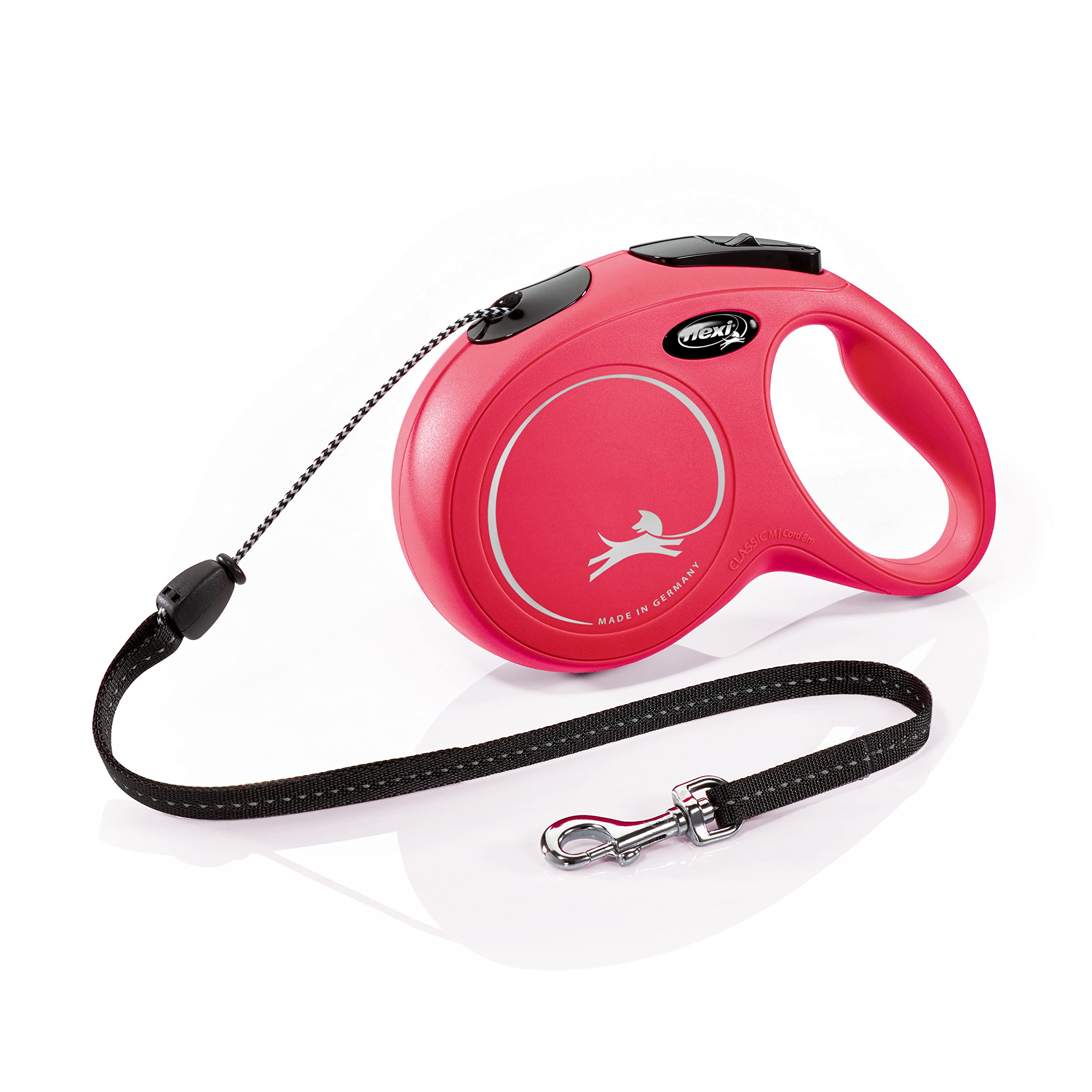 flexi Classic M Cord 8 m red, retractable leash for dogs up to 20 kg
