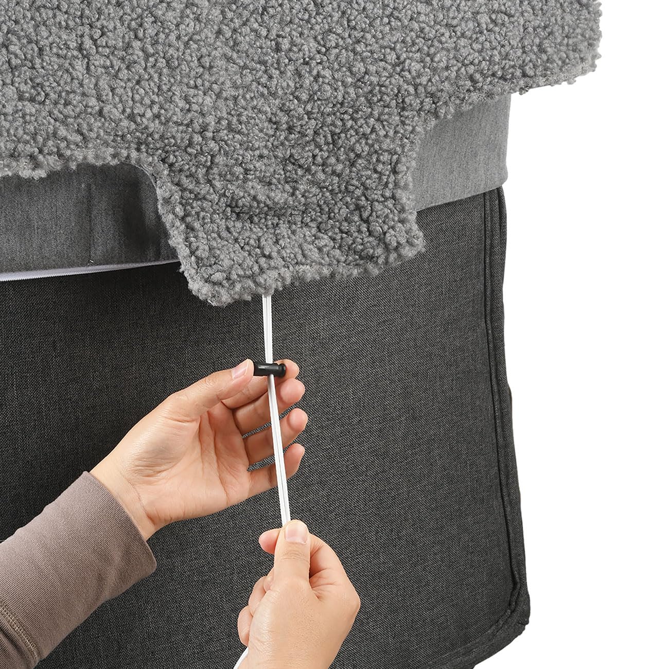 ideoon Beheizbares Sitzkissen mit Rückenteil, Akku: Mobile Sitzkissen für Zuhause, Auto & Büro, 3 Stufen Wärme, ergonomische Sitzauflage, 45 x 135 cm