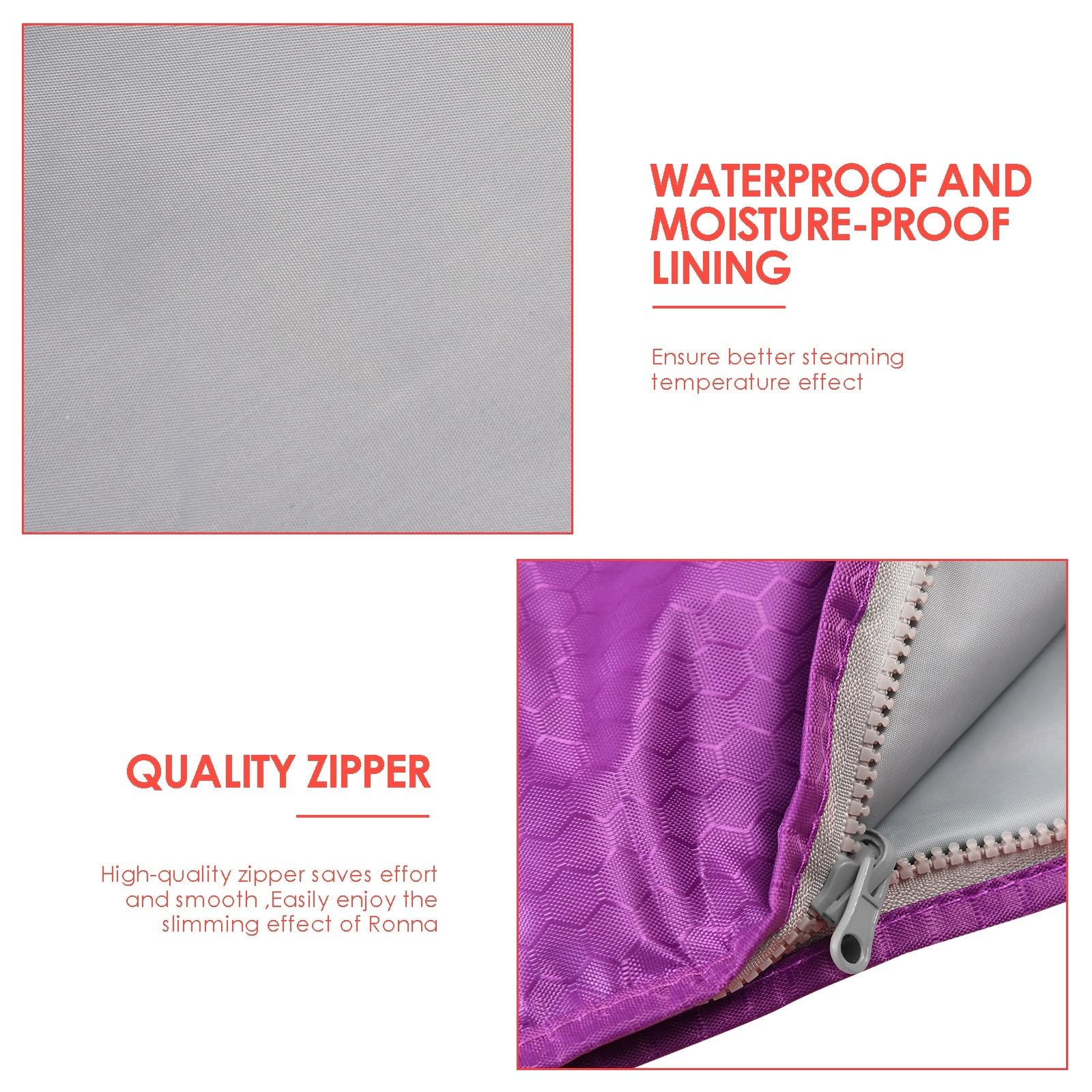Coperta for sauna a infrarossi lontani aggiornata, coperta for termica digita estensibi, body shaper for for fitness dimagrante, Unità Benessere(Pink)