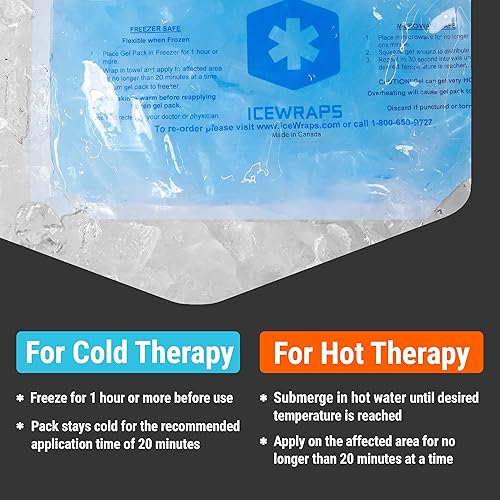 Miniatura 6 de ICEWRAPS Paquete de paquetes de hielo de gel reutilizables de 5 x 7 pulgadas y pequeñas bolsas de hielo reutilizables, paquete de frío caliente para