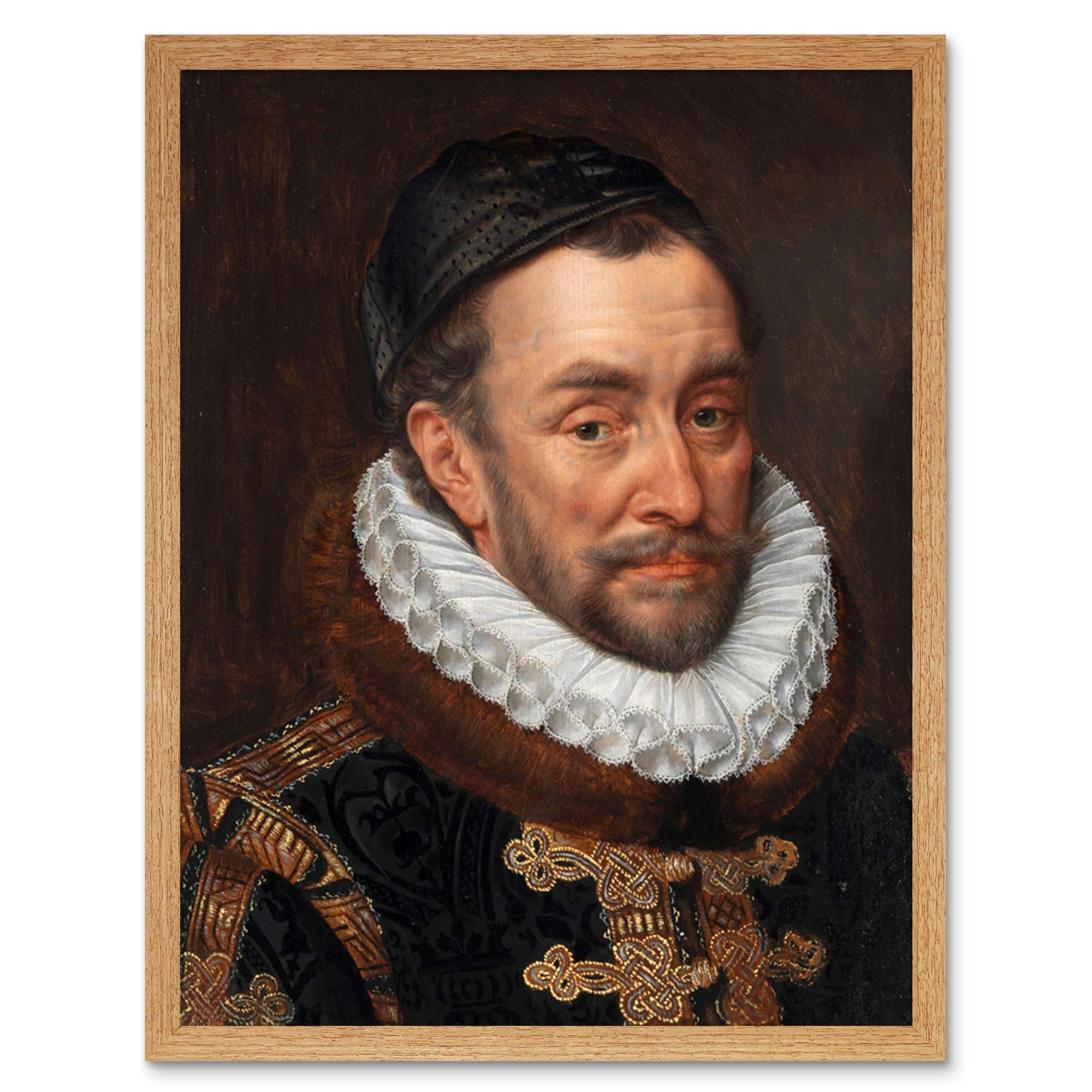Artery8 Adriaen Thomasz Key William Of Orange Painting Art Print Framed Poster Wall Decor 12x16 inch