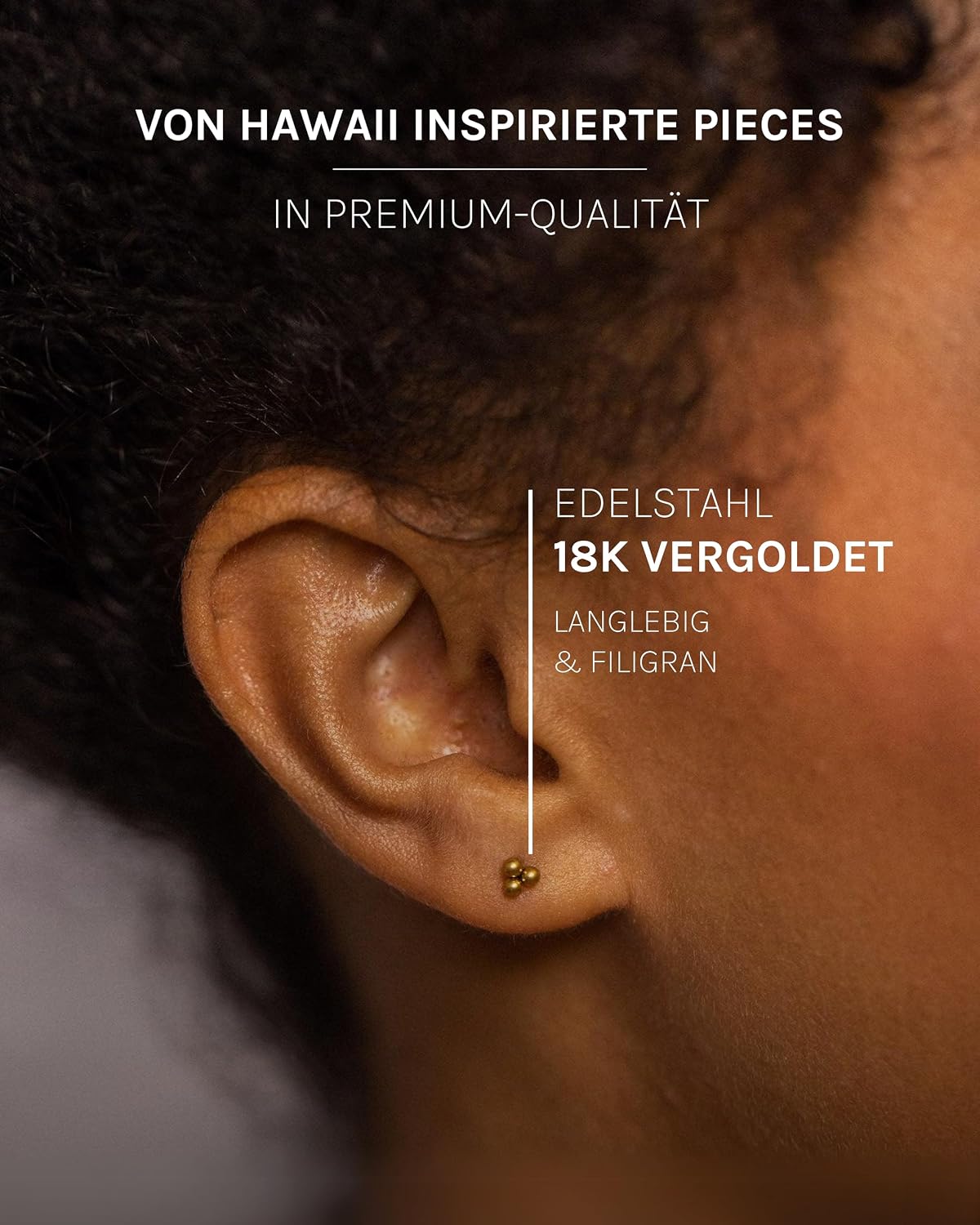 PURELEI® Earring Plain Gold