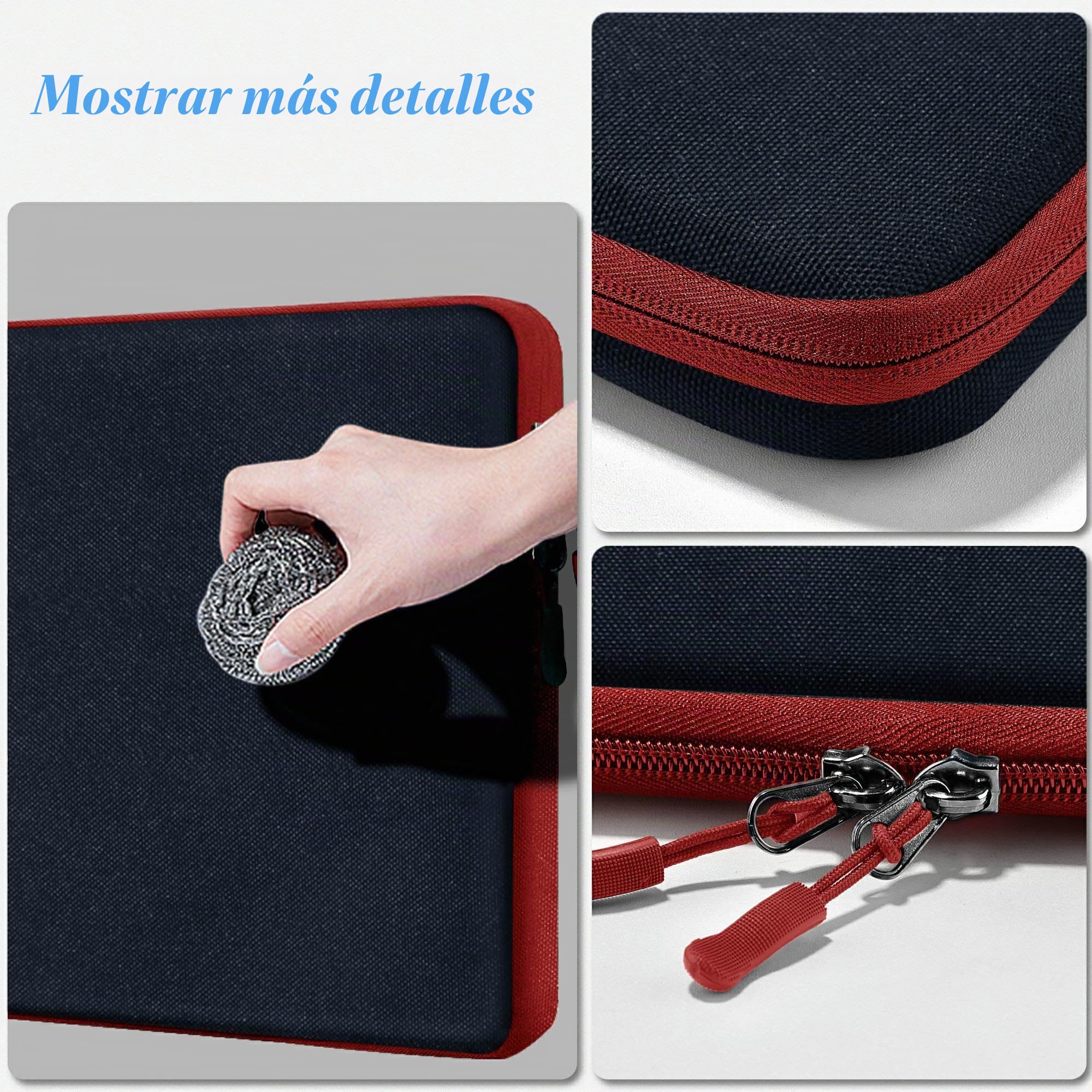HSEOK 15,6" Funda para Computadora Portátil, Funda Impermeable a Prueba de Golpes con Bolsillo Lateral, Compatible con MacBook Pro 16"/15" y la Mayoría de Las PC de 15" 15,6" 16",B02K02