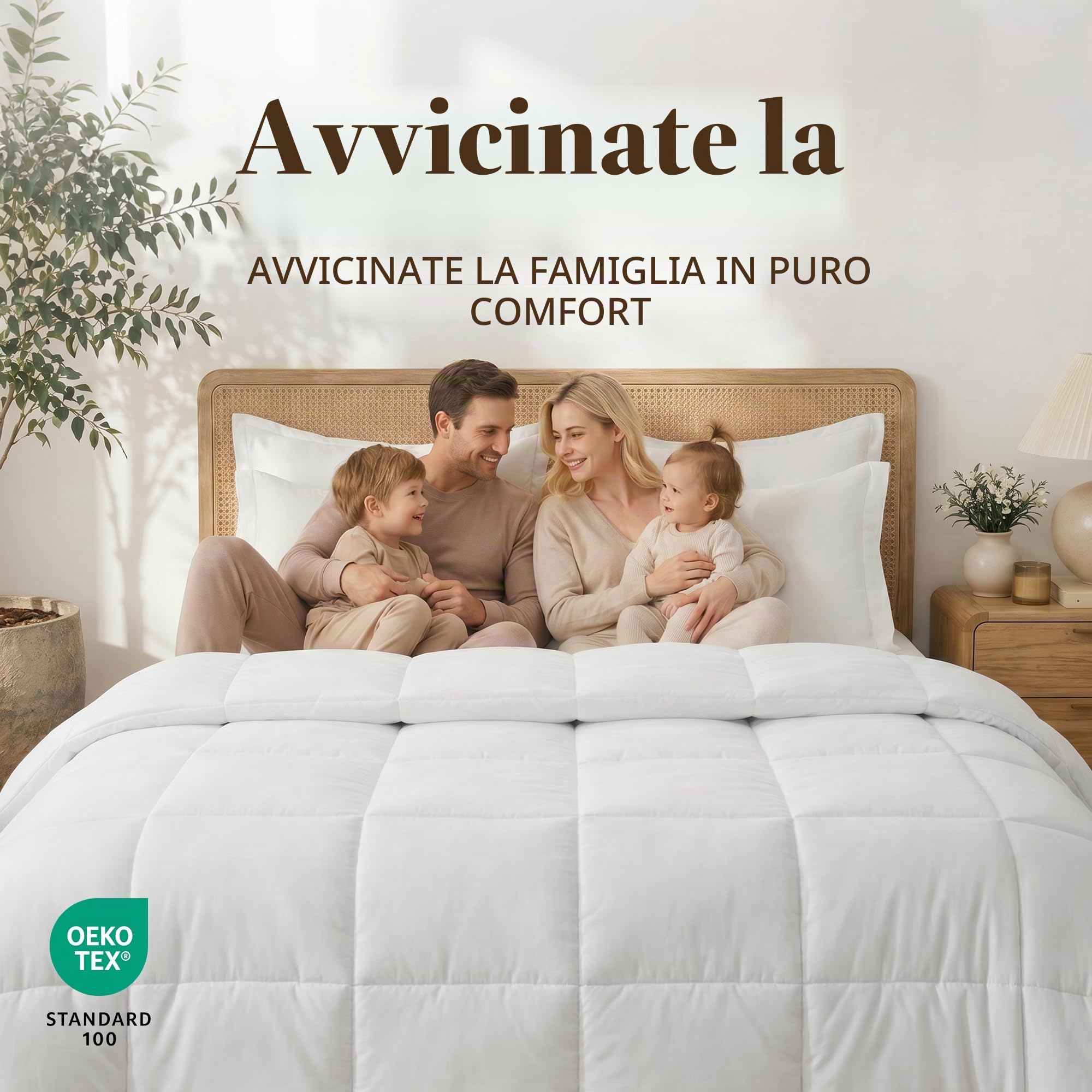 Piumino Letto Singolo 4 Stagioni 135x200 cm,Piumino Trapunta Morbido e Leggero,Caldo e Confortevole,Traspirante in Microfibra Facile da Curare Riempimento Caldo Bianco