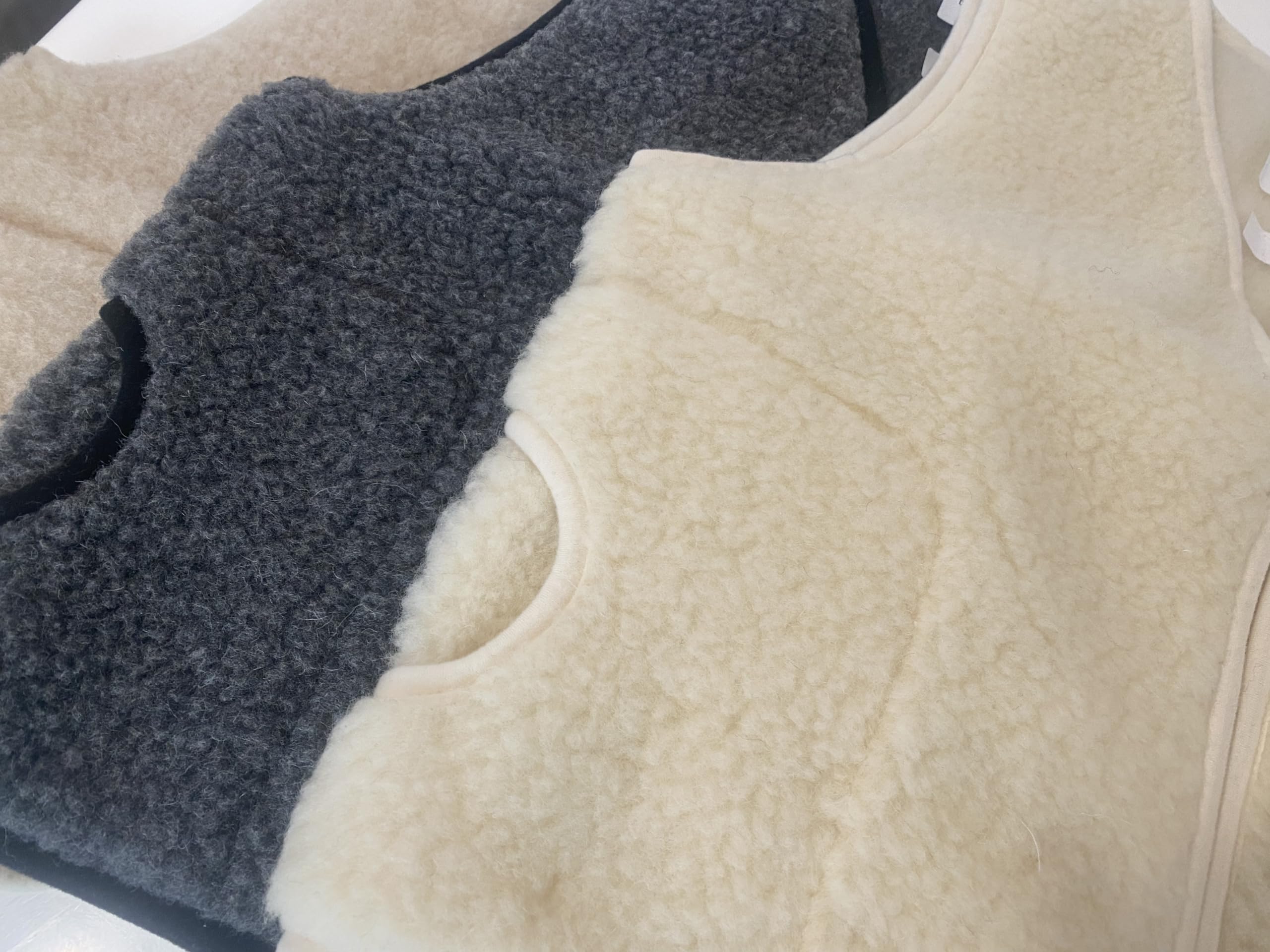 Merino Wool Gilet in lana merino, 100% naturale, 1-3 anni, gilet di lana per bambino