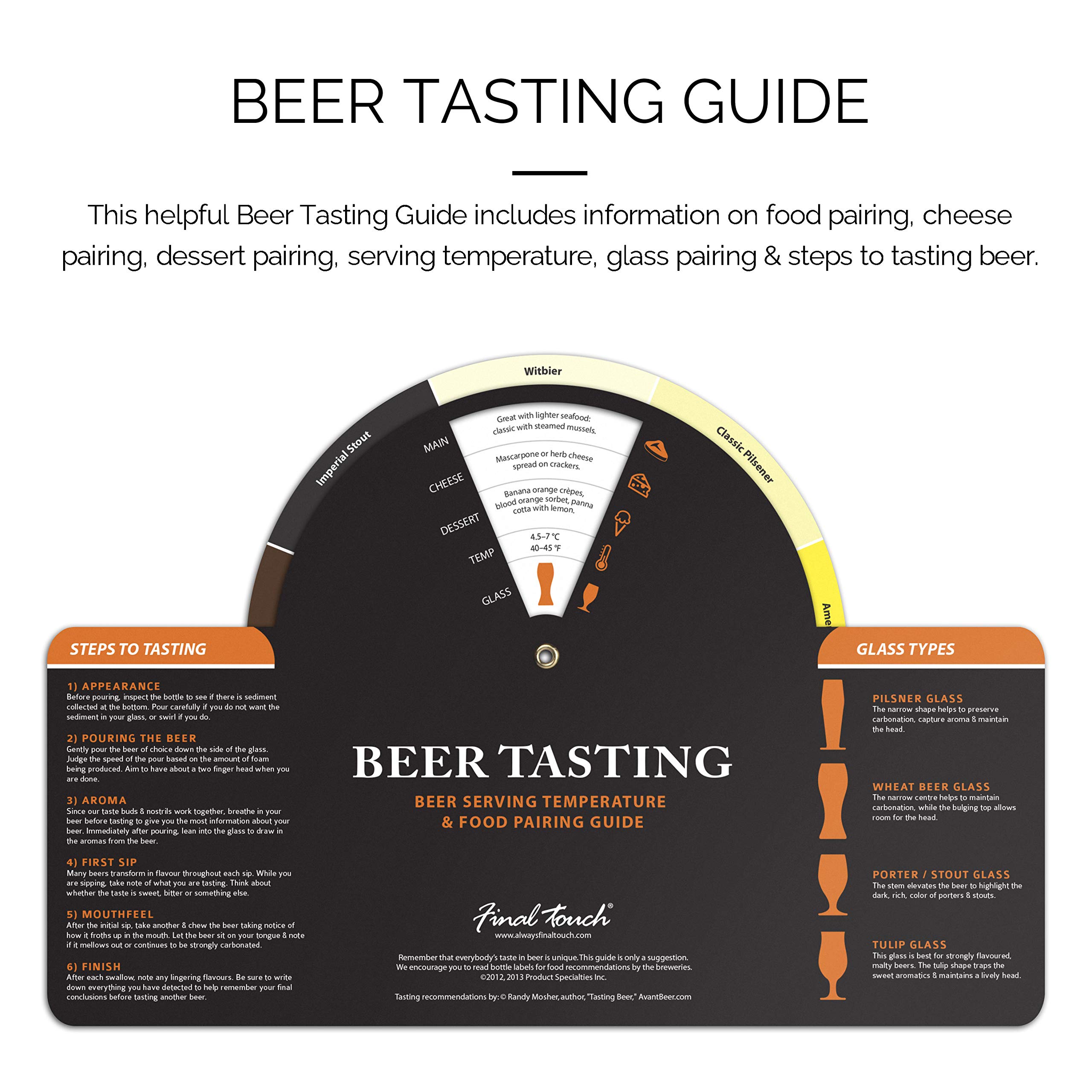 Degustazione di birra: set di 6 bicchieri