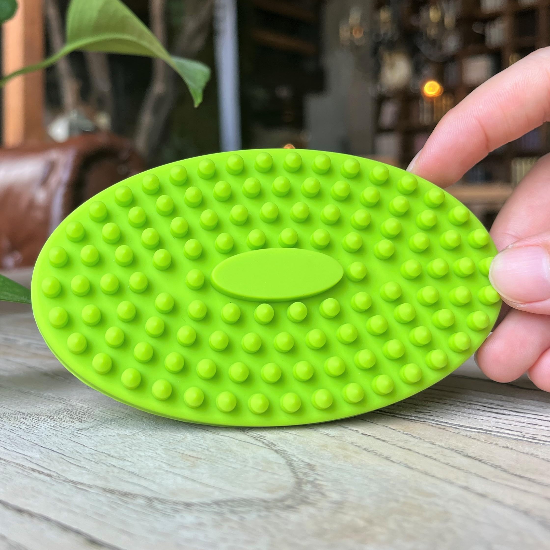 Premium Sensory Brush for Kids or Autism,Soft Silicone Body Scrubber,2 in 1 Sensory Room Occupational Therapy Brushes,Silicone Loofah,Pet Shower Brush Bath Brush Shampoo Brush - Image 4