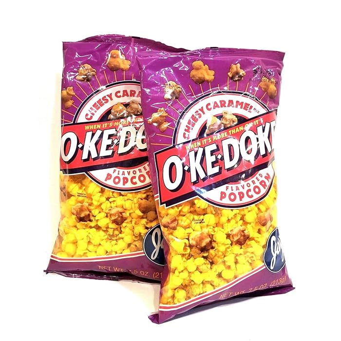 Buy JAY'S BIG BAG OKE DOKE CHEESY CARAMEL Popcorn 2 Pack 7.5 oz bags