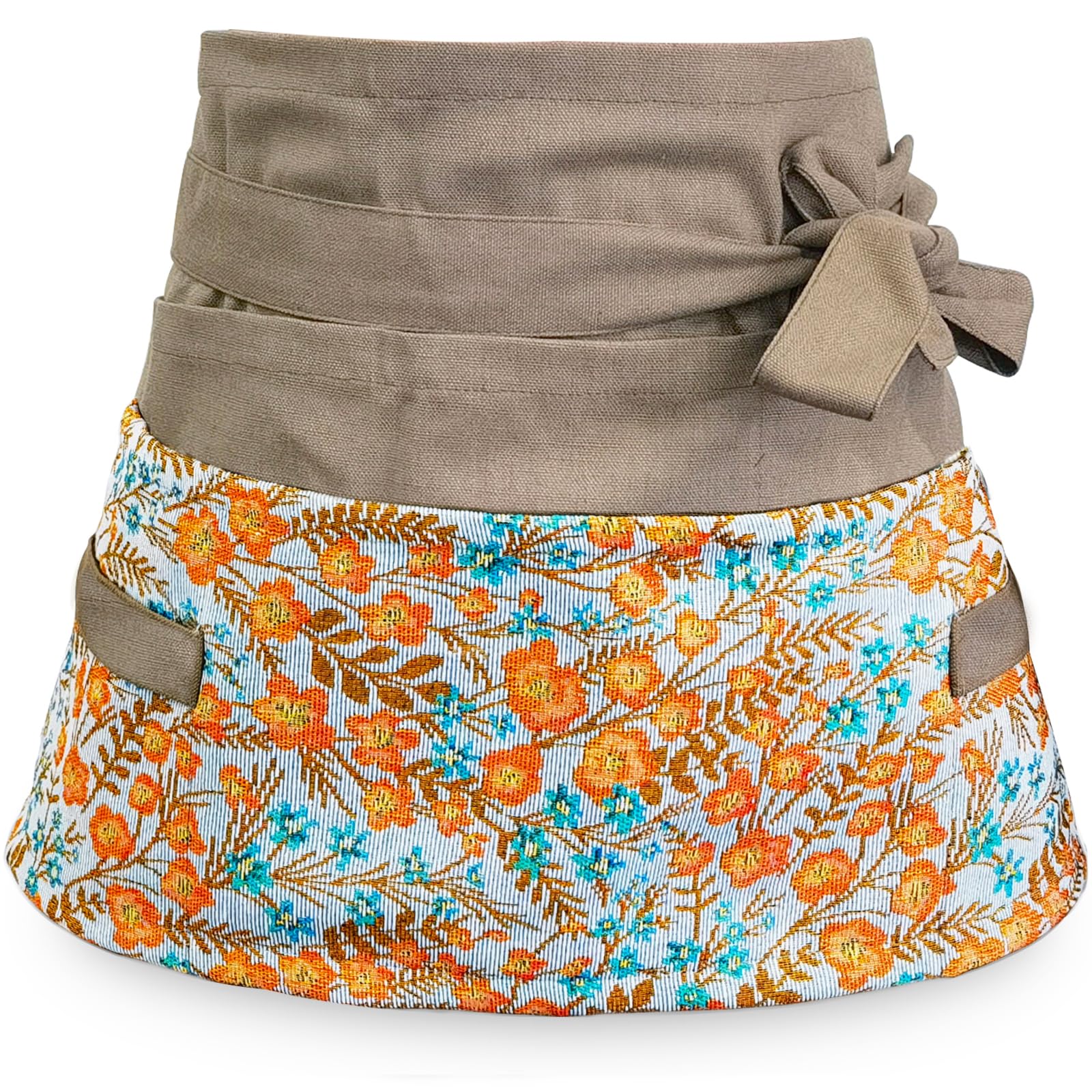 Gartenschürze für Frauen, Floristenschürze mit Taschen für Mehrzweck Gartenarbeit Kochen Reinigen Geschenk