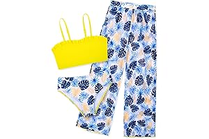 Kids Wear/Girls Bikini Bathing Suit with Rash Guard