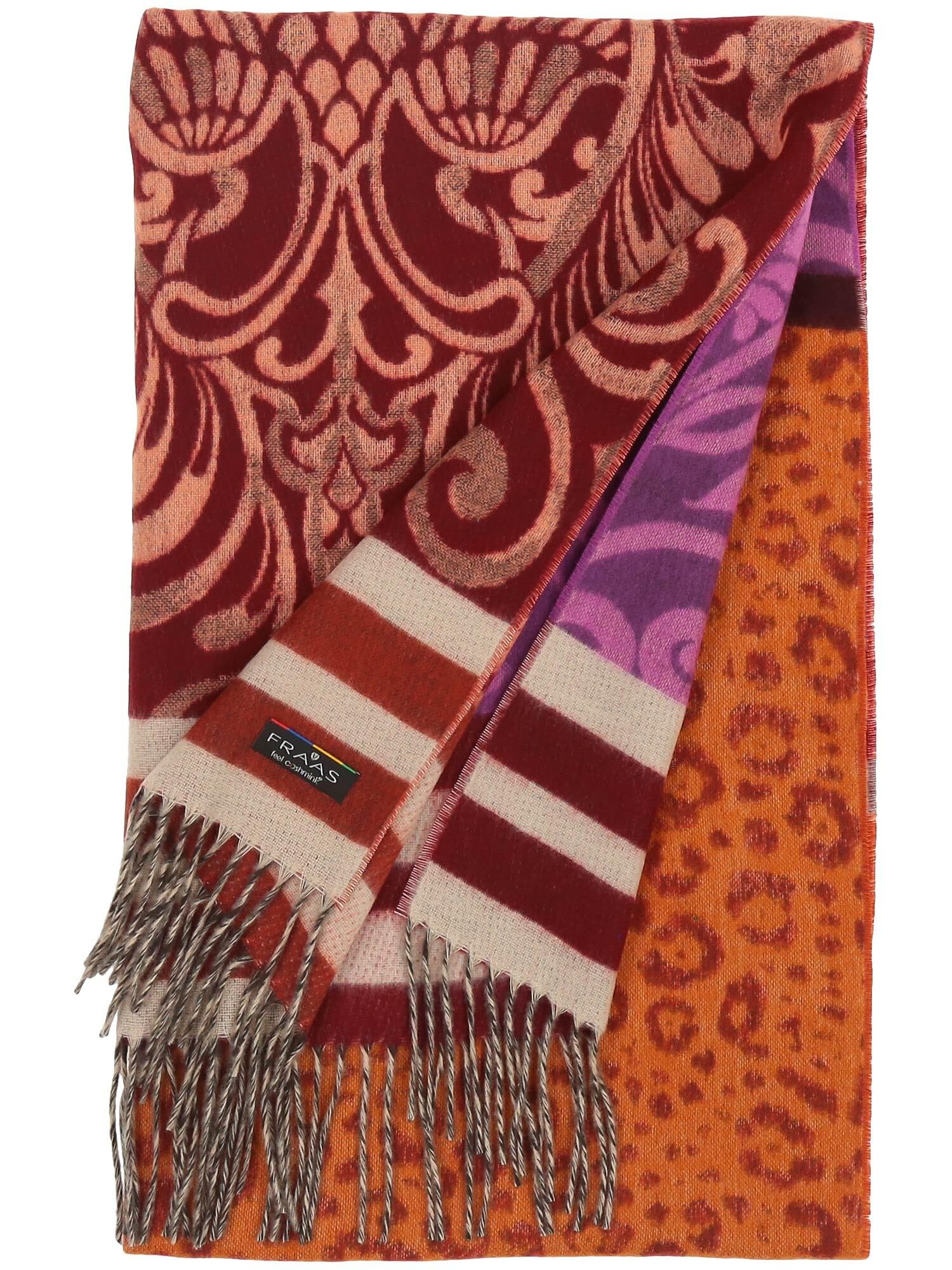 FRAAS Cashmink Schal 44 x 200 cm - Weicher als Kaschmir - Made in Germany - Schal mit Muster-Mix für Damen - Perfekt für Herbst und Winter Spice Route