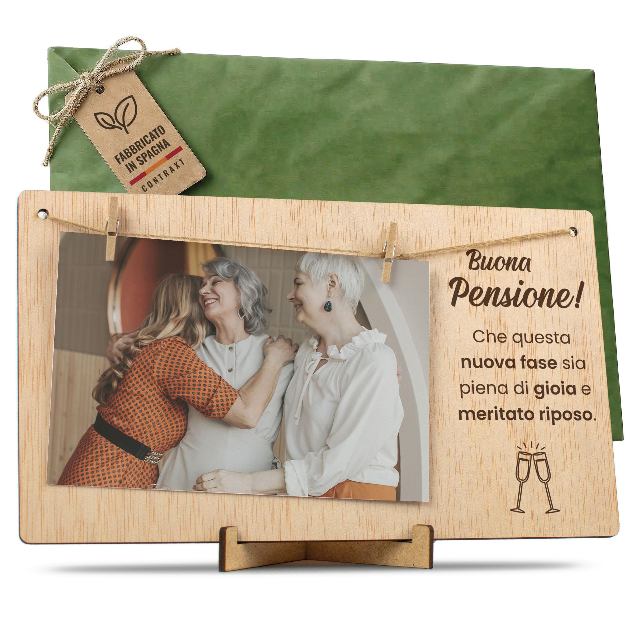CONTRAXT Marco de Fotos Mama Dia de la Madre. Colgar fotos con pinzas madera natural ideas regalos detalles para mama postal madre primeriza wonderful original (Madre ES) — view 63
