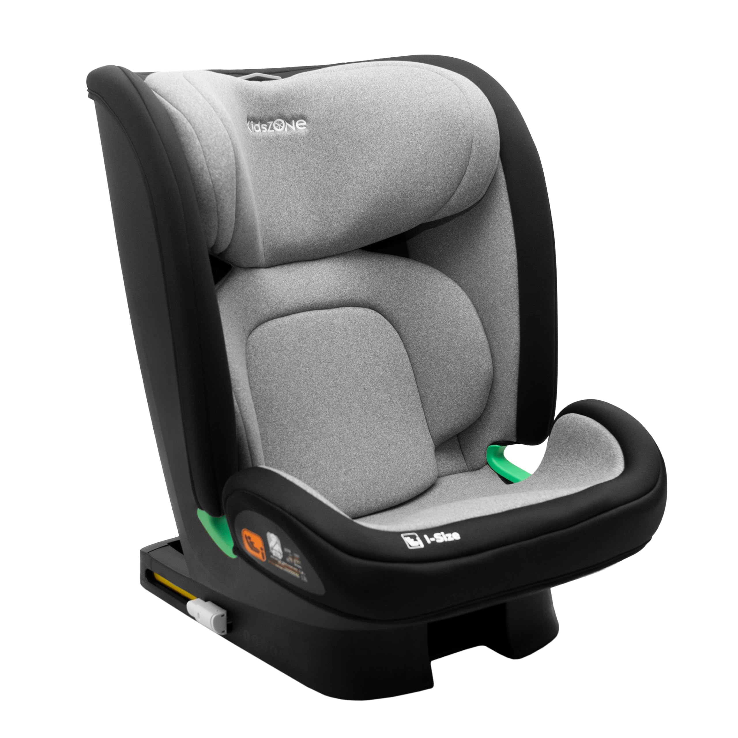 KidsZone Seggiolino Auto 15-36 kg Isofix 100-150cm i-Size ECE R129 - Seggiolino Auto Gruppo 2-3 (4-12 anni) - Reclinabile in 7 Posizioni, Poggiatesta Regolabile 9 Posizioni, Rivestimento Removibile