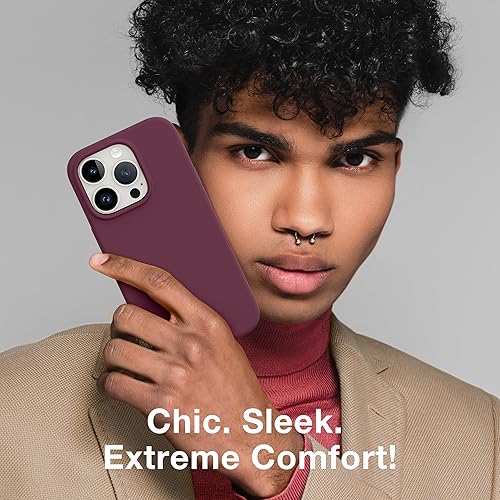 Miniatura 7 de GONEZ Funda para iPhone 14 Pro, compatible con Magsafe, con protector de pantalla + protector de lente de cámara, forro de microfibra suave