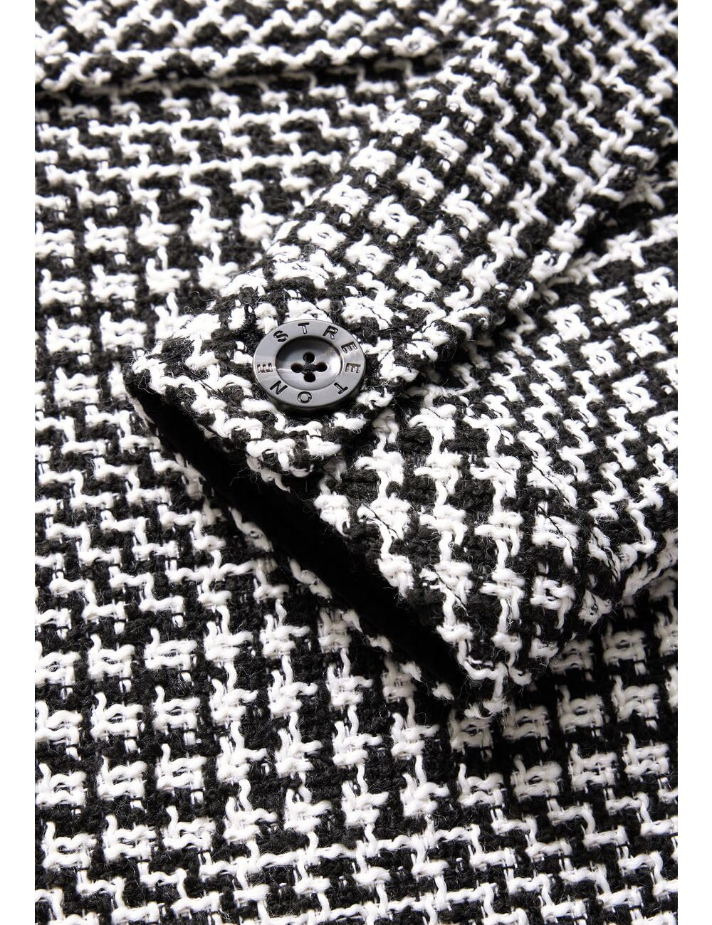 STREET ONE A212326 Chaqueta Bouclé a cuadros Mujer
