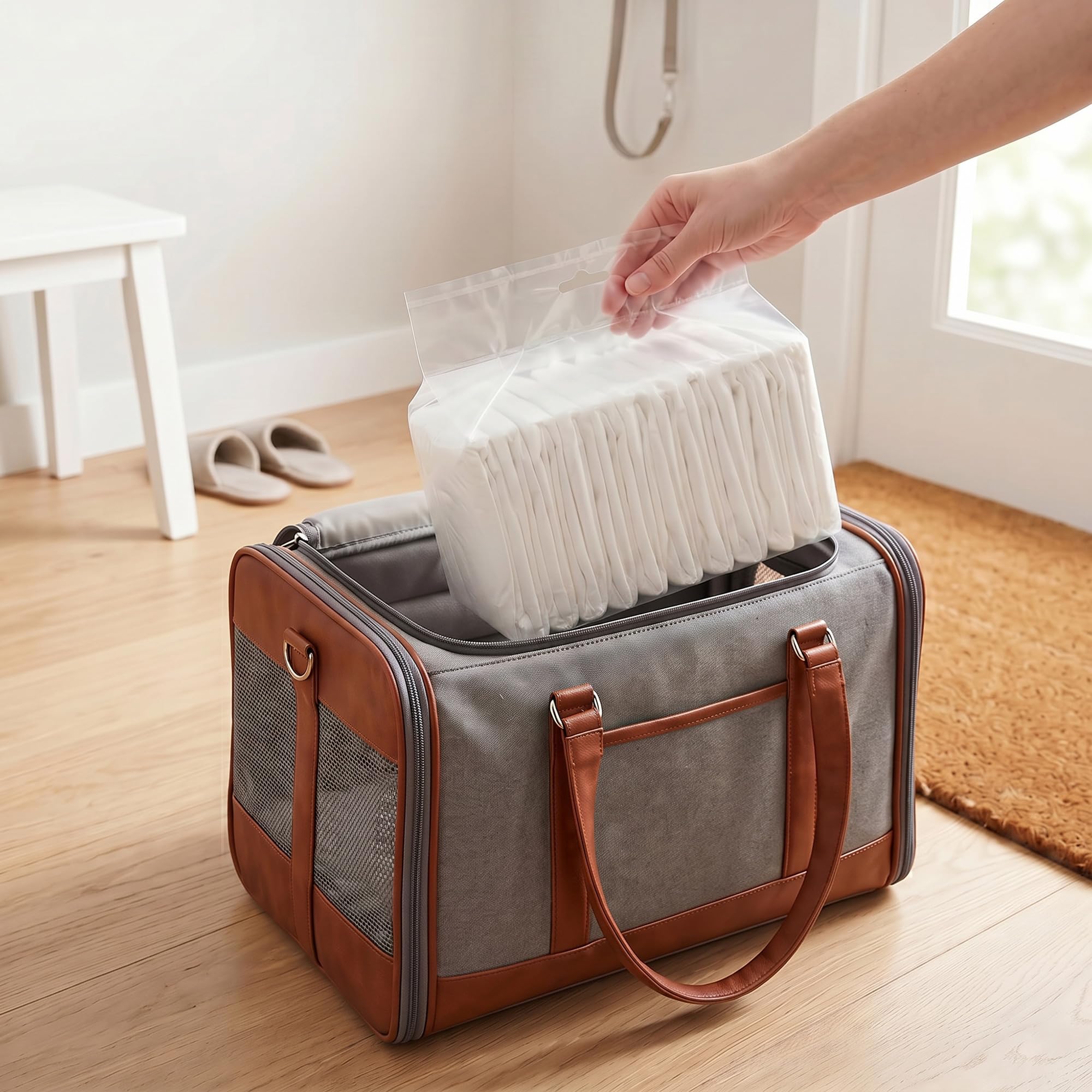PawHut Pañales desechables para perros machos, 48 unidades absorbentes para perros, envolturas sanitarias para cachorros, bragas para incontinencia o micción y entrenamiento emocionales, L, 62-80 cm