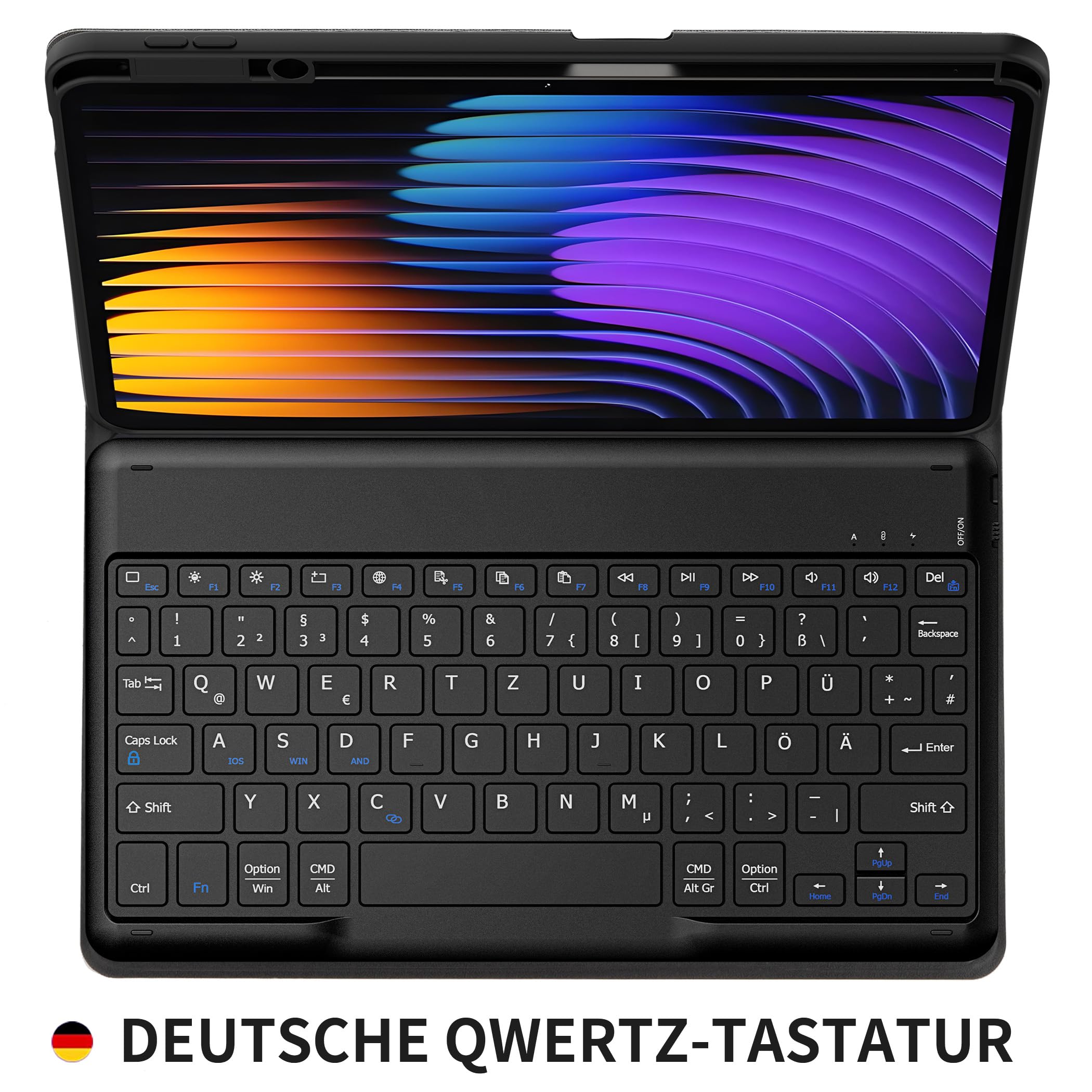 EasyAcc Toetsenbordhoes compatibel met Redmi Pad Pro 12.1 / Xiaomi Poco