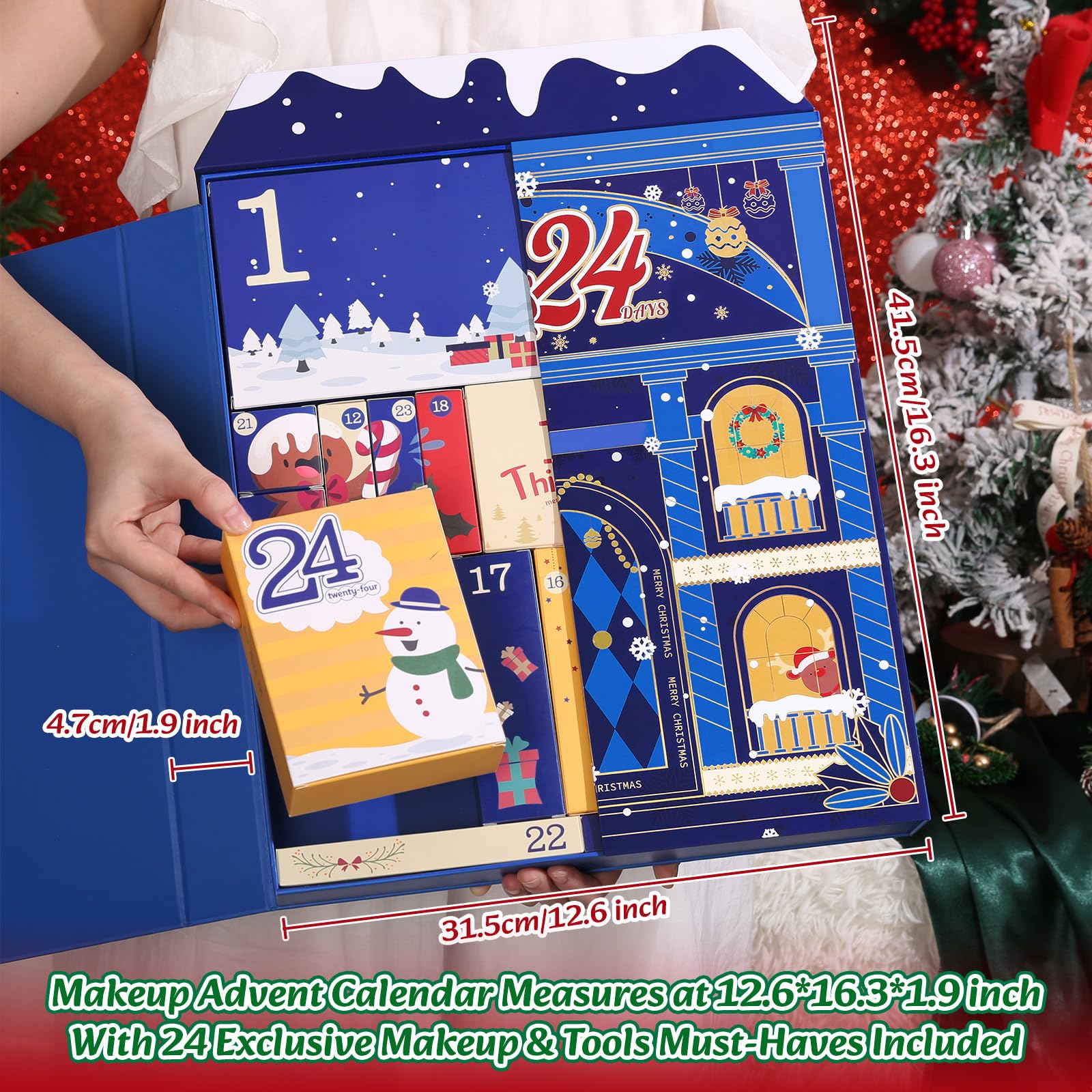 UCANBE XXXL Ultra Lusso Calendario Avvento Make Up 2025, 24 Giorni Calendario dell'Avvento Beauty Bambina Donna,Scopri ogni Giorno Nuove Esperienze di Bellezza