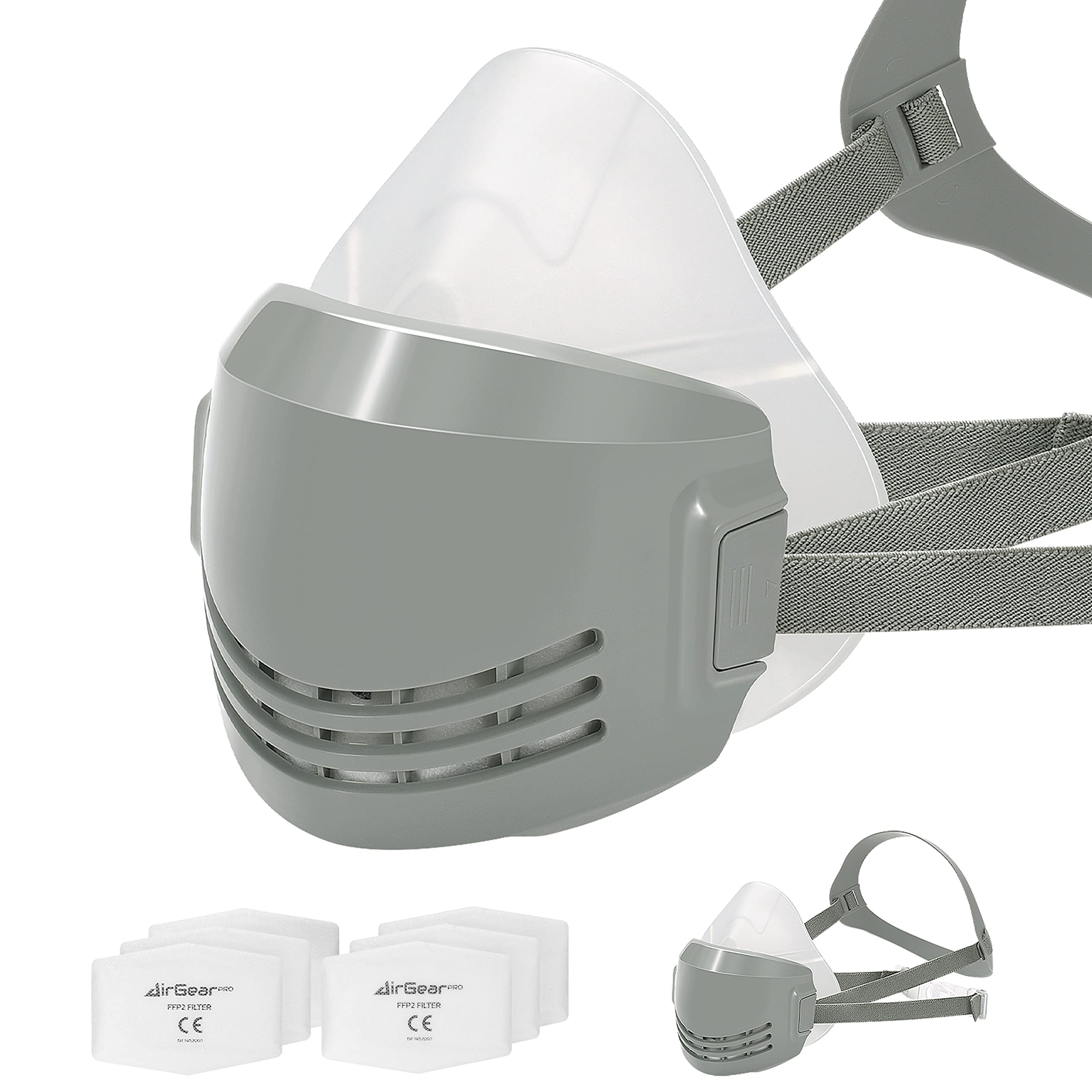 Filtri Antipolvere AirGearPro F-200 Per Maschera D-200 - Classe P2, Riutilizzabili