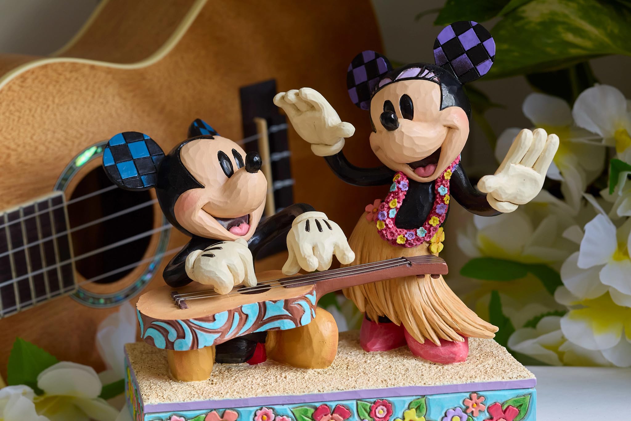 Disney Traditions Figurine Mickey et Minnie Hawaii