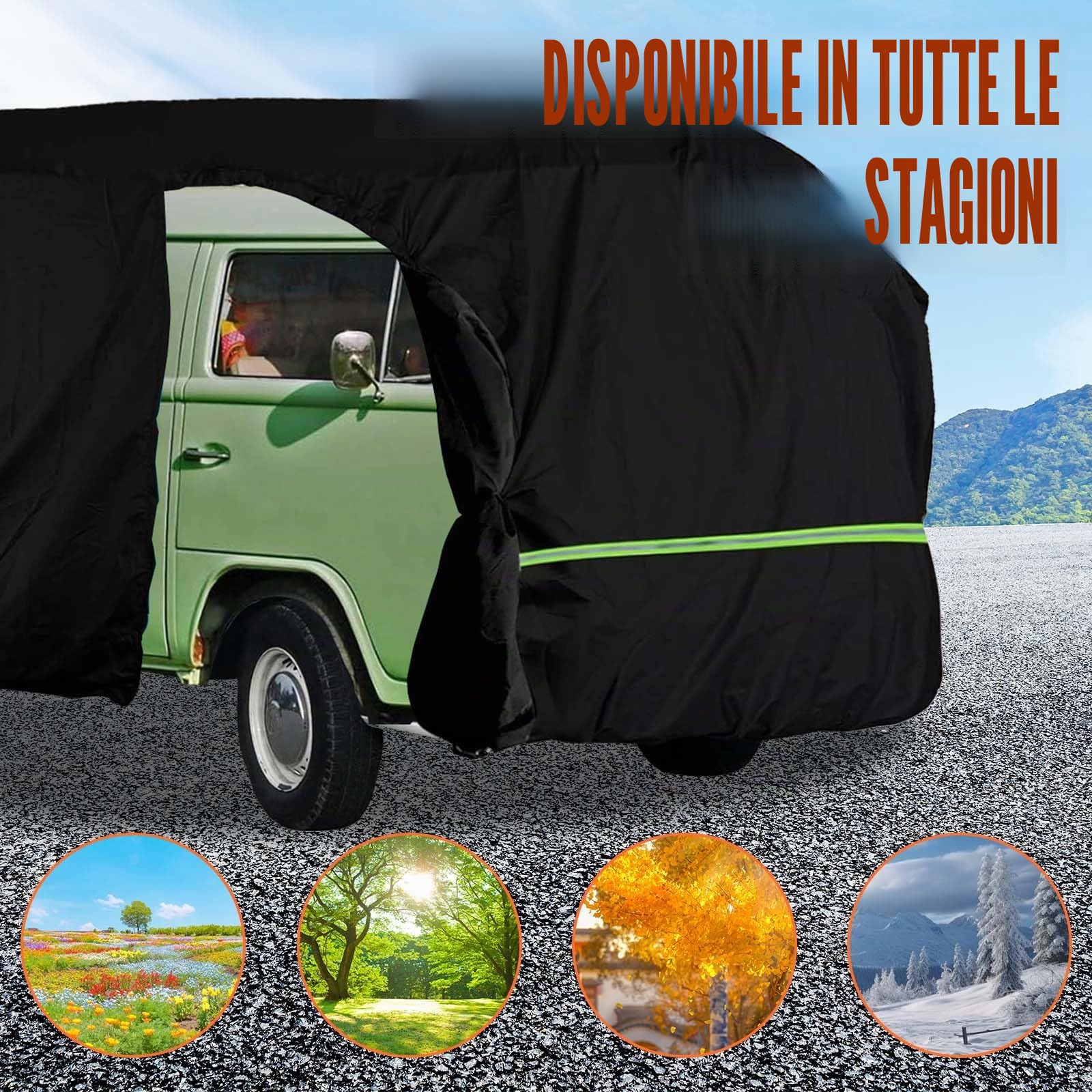 Telo Copriauto Completo Di Ricambio Per Tipo 2 T1 T2 T3 1950-1992 300D Resistente Alle Intemperie Resistente Ai Raggi Uv Telo Copriauto Completo Di Ricambio Per Garage