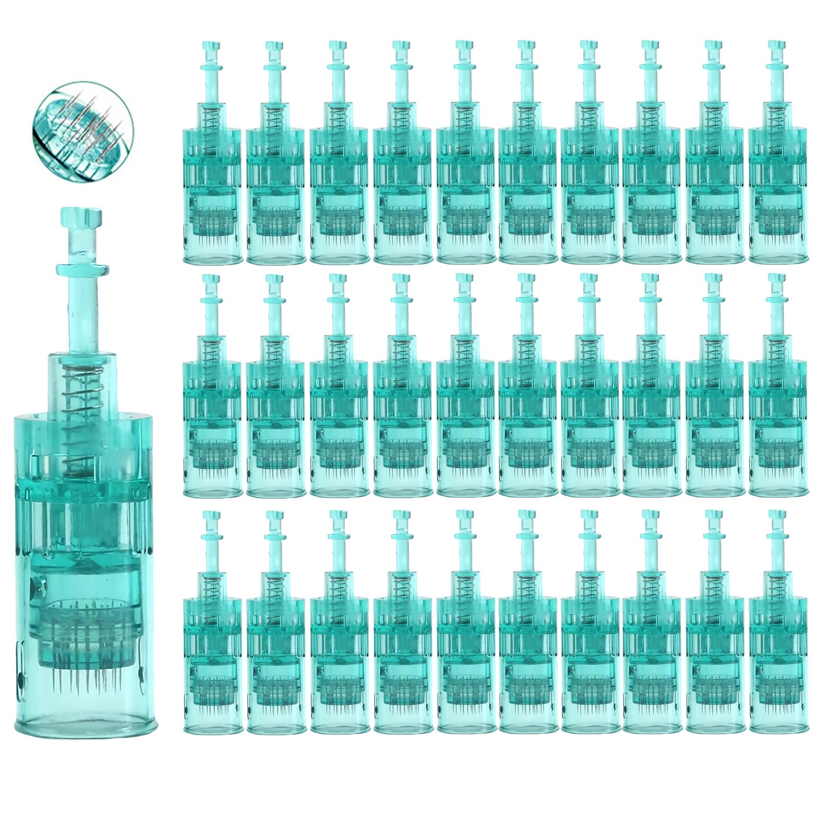Cartouches d’Aiguilles 16 Pin pour Dr.pen A6S, Cartouches Jetables Authentiques de Microneedling, Accessoires de Remplacement Beauté (16 Pin, Lot de 30)