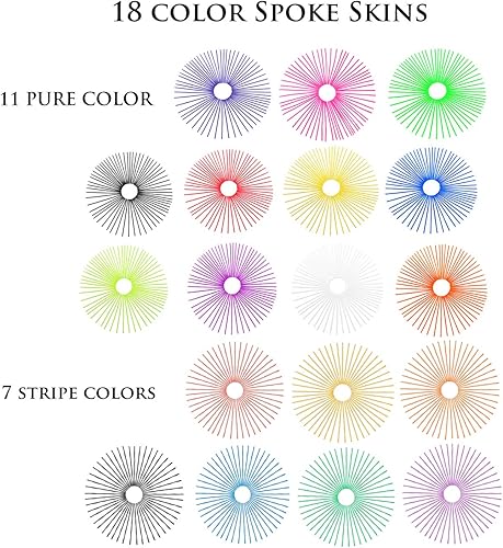 Miniatura 7 de Fundas universales para radios de motocicletas, 72 unidades, cubiertas decorativas para Yamaha, Honda, BMW, Suzuki, Kawasaki, Amarillo