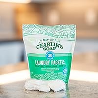 Vista 8 de Charlie's Soap Paquetes de detergente en polvo sin fragancia - 30 cápsulas (1 paquete)..