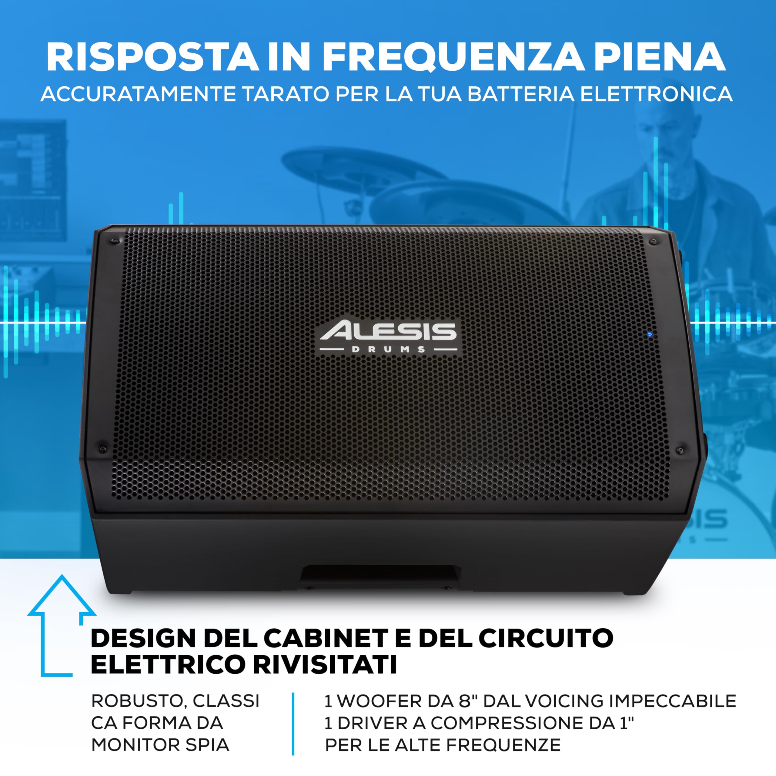 Alesis Nitro Max Kit e Strike Amp 12 MK2 - Batteria Elettronica e 12-inch amplificatore da 2500 W, con Bluetooth