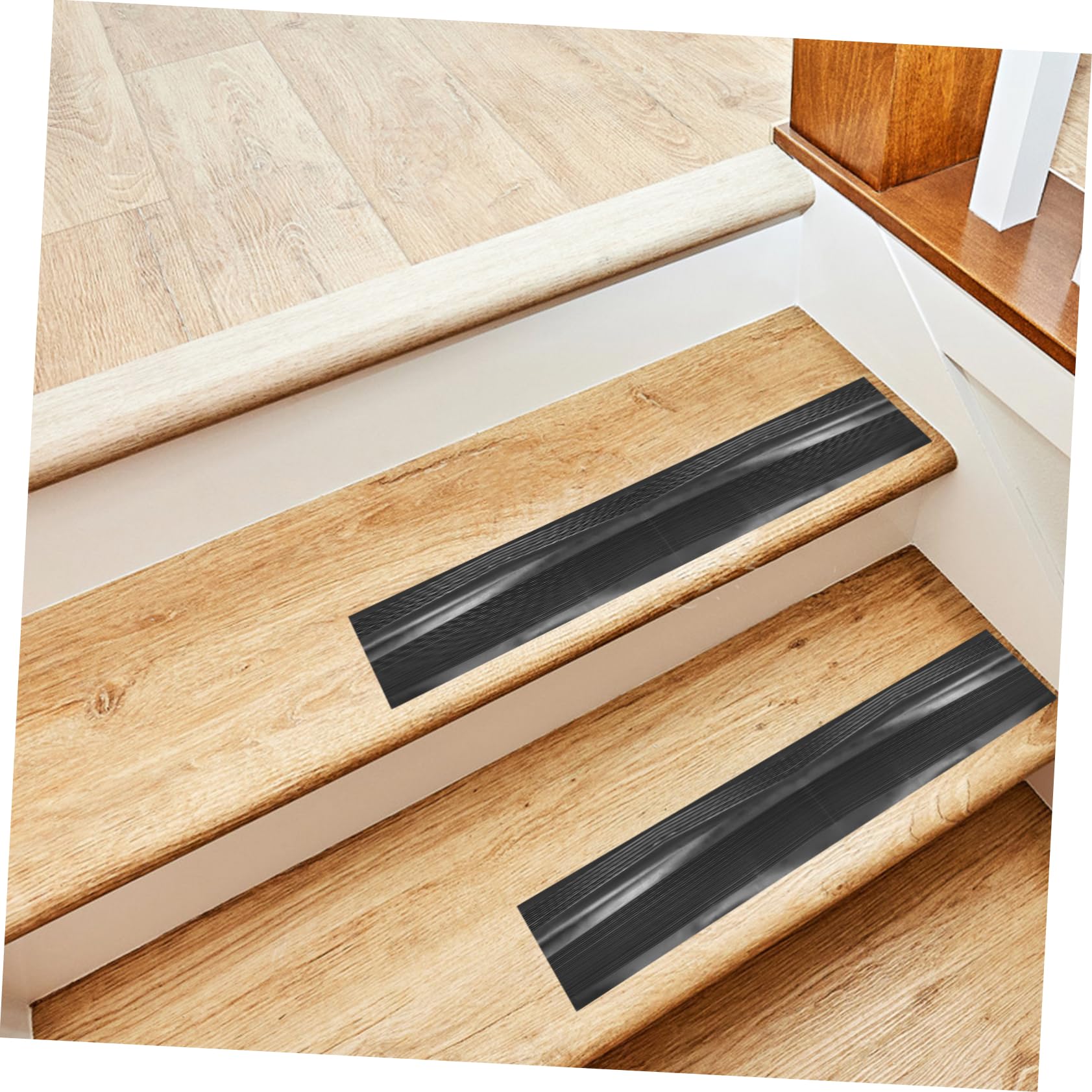 HOMSFOU Treppenkantenschutz aus Selbstklebend Rutschfest Form für Treppen Flexibel Anpassbar Easy Install