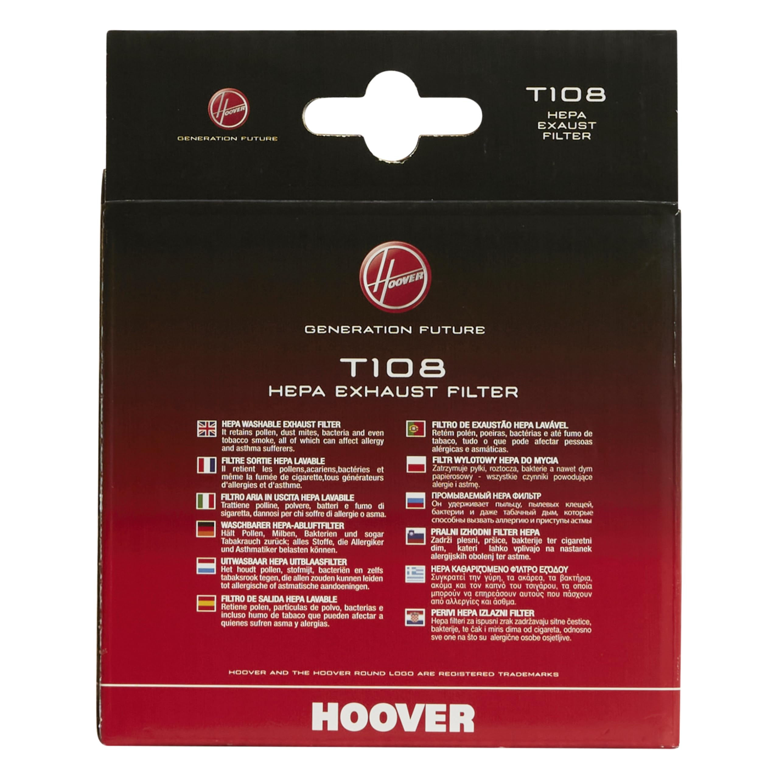 Hoover S114 Filtre Pré-Moteur - Compatible Avec les Aspirateurs Hoover Telios Plus