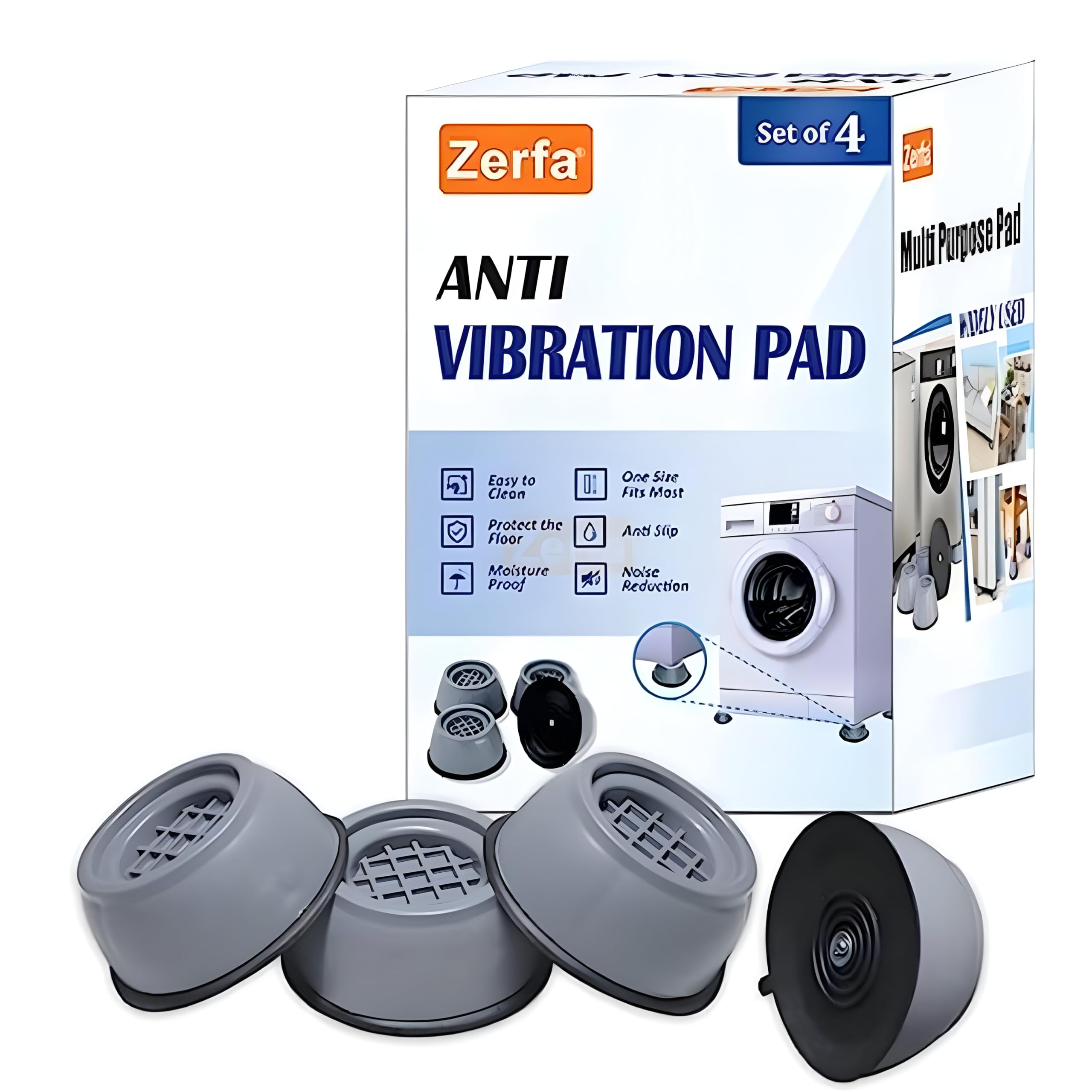 See full amazon price history chart for Zerfa® Anti Vibration Pads for Washing Machine with Suction Cup, Fridge Washer Dryer Support Feet Pads Leveling Anti Walk Pads Shock Absorber Noise Cancelling Furniture Lifting Base (4 Pcs, Big Size) Zerfa® Anti Vibration Pads for Washing Machine with Suction Cup, Fridge Washer Dryer Support Feet Pads Leveling Anti Walk Pads Shock Absorber Noise Cancelling Furniture Lifting Base (4 Pcs, Big Size) (B09S41QSMC) Amazon Price History, Amazon Price Tracker