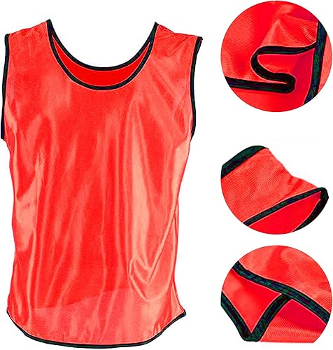 Miniatura 3 de DALLX Chalecos deportivos de malla de nailon para práctica en equipo, baberos para niños, adultos, jóvenes, fútbol, voleibol