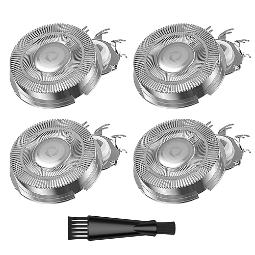 Shaver Replacement Heads Blade for Skull Shaver Pitbull Gold ProPitbull Silver ProPitbull Platinum Pro Electric Razor Replacement Head, 1-Set 4-Pack