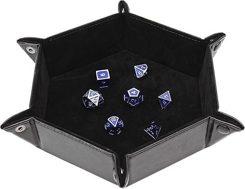 Forged Dice Co. Bandeja de dados plegable portátil para usar como bandeja de dados Bandeja de Dados D&D o juego de dados 6.5 pulgadas silenciosos