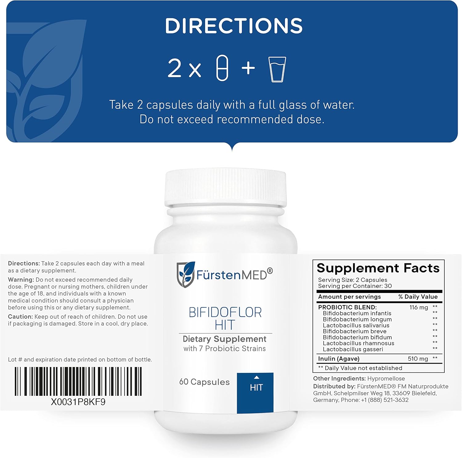 Buy FürstenMED® Bifidoflor HIT Lactobacillus Gasseri Lactobacillus