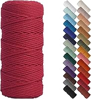 Vista 116 de NOANTA - Cuerda de macramé color verde aguamarina, 1/8 pulgadas (3 mm) x 109 yardas (100 metros), cuerda de algodón colorido para colgar