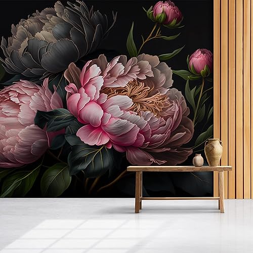 Miniatura 3 de DEKOROS.COM Eleva la decoración de tu hogar con nuestro papel tapiz de flores de peonía rosa añade un toque de belleza y estilo a tus paredes con