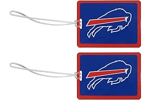 Buffalo Bills Vinyl Luggage Tag, 2 Pack, Blue