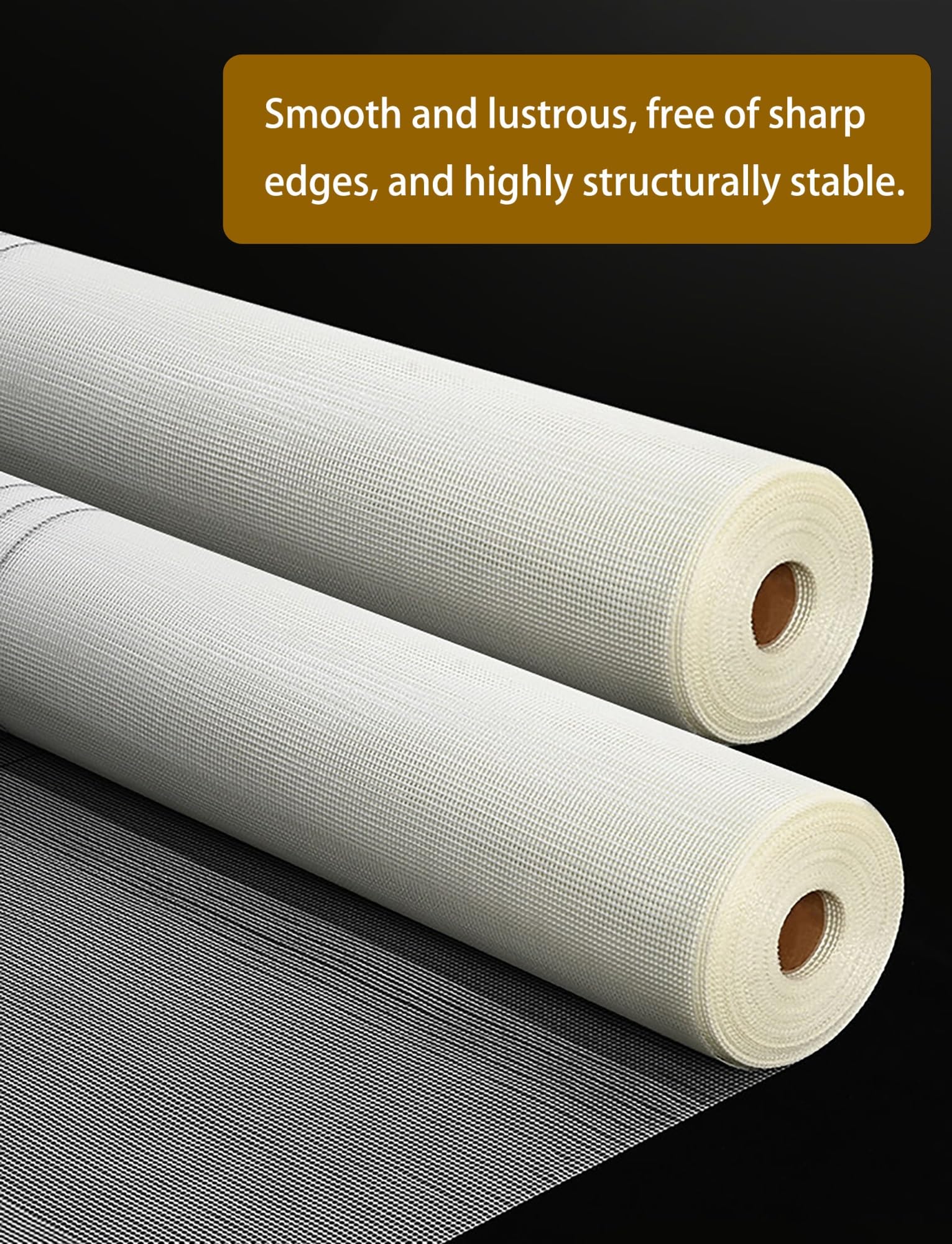 Rotolo di rete in fibra di vetro resistente agli alcali for rinforzo di pareti, intonacatura, intonaco, stucco, riparazione di crepe (servizi pesanti)(Hole 0.6cm/1x50 meters)