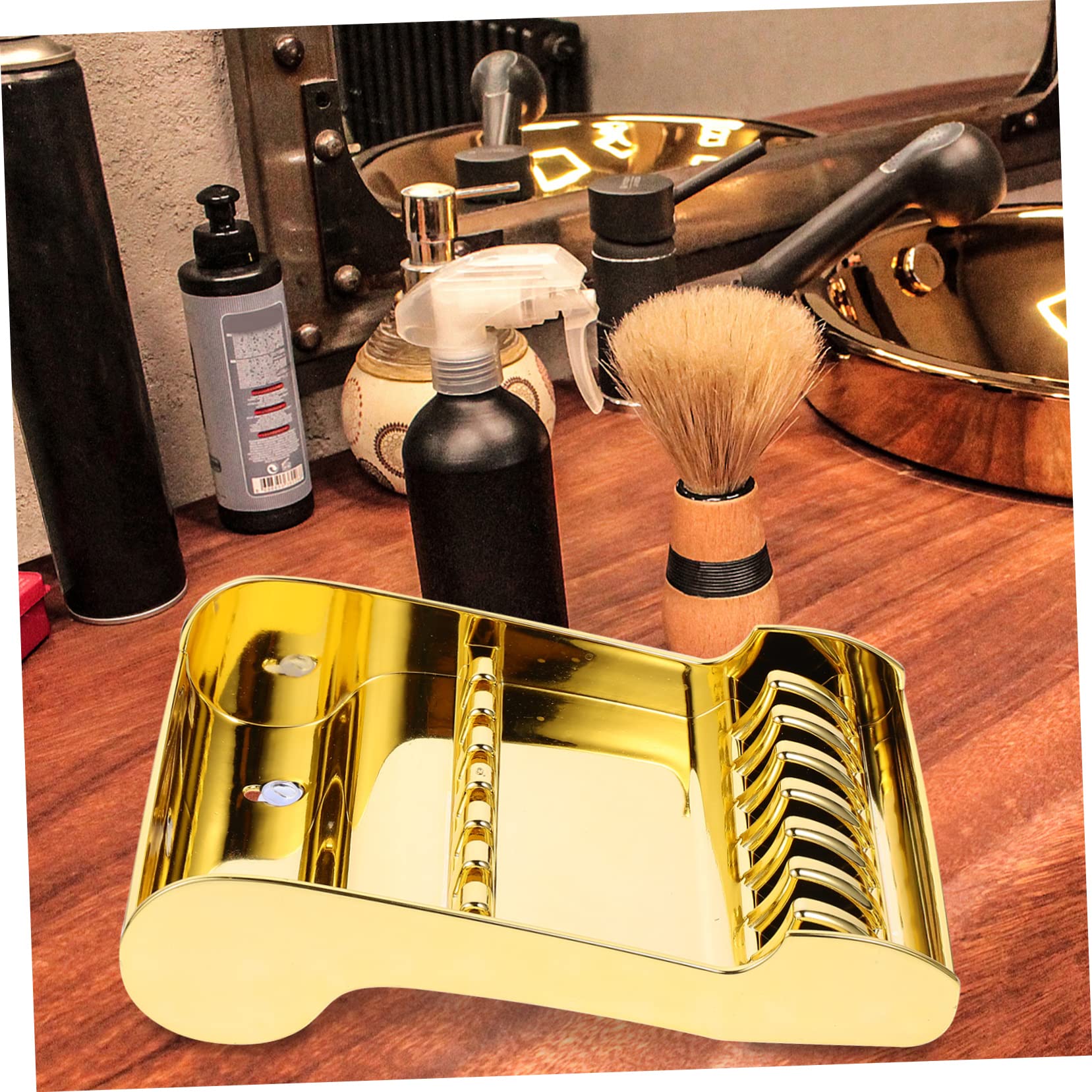2 Pezzi Organizer per Parrucchiere con Base Antiscivolo per Conservazione e Esposizione Design e Stabile per Parrucchieri e Domestico
