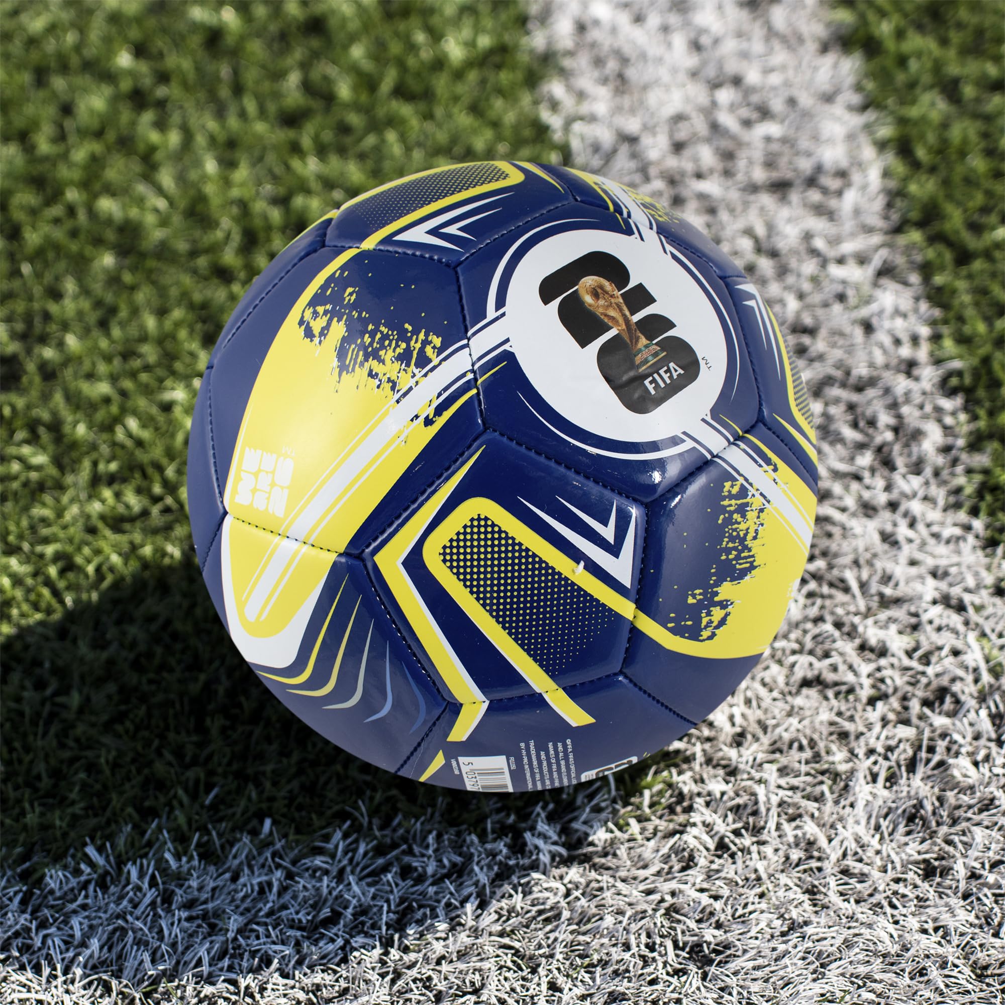 Hy-Pro Officially Licensed FWC26 Size 5 Football - Training Ball with Trophy Design & Host Nations Graphics, Football Gifts for Boys - FIFA World Cup 2026 Design - 3