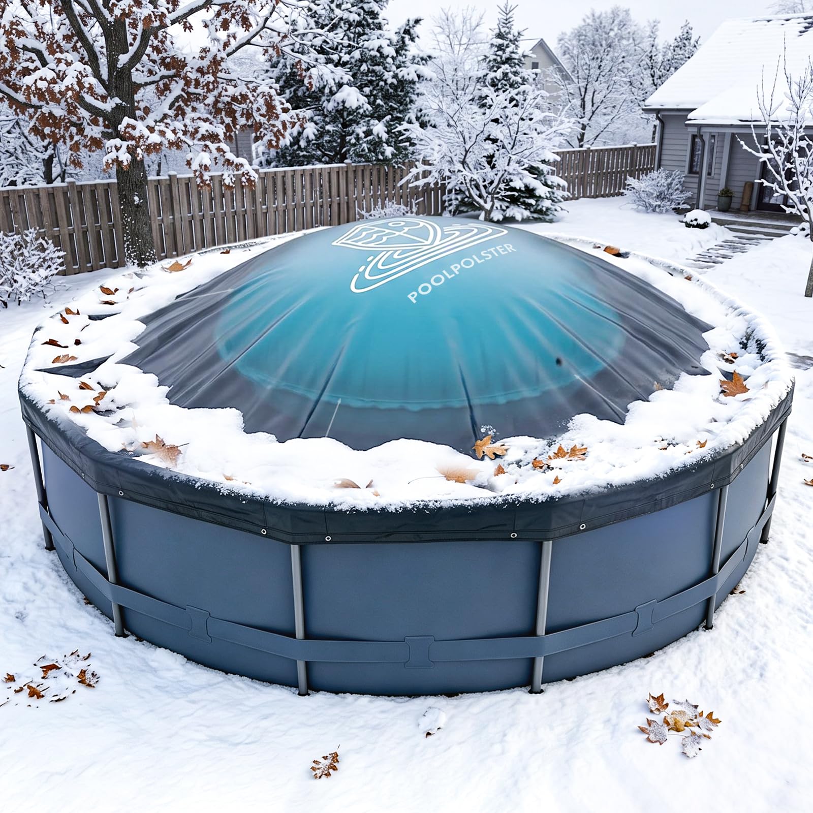 SUNYRISY Cuscino ad aria per piscina, resistente all'inverno, rotondo