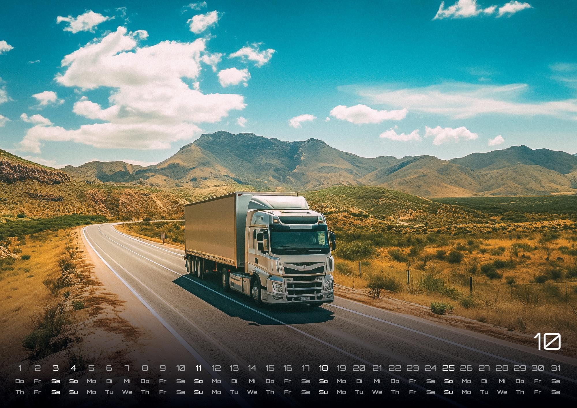 Trucks - Könige der Straße - LKW - 2026 - Kalender DIN A2: Der Wandkalender mit den besten LKW's auf unseren Straßen für das Jahr 2026 im extragroßen Format DIN A2 (ca. 60 x 42 cm)!